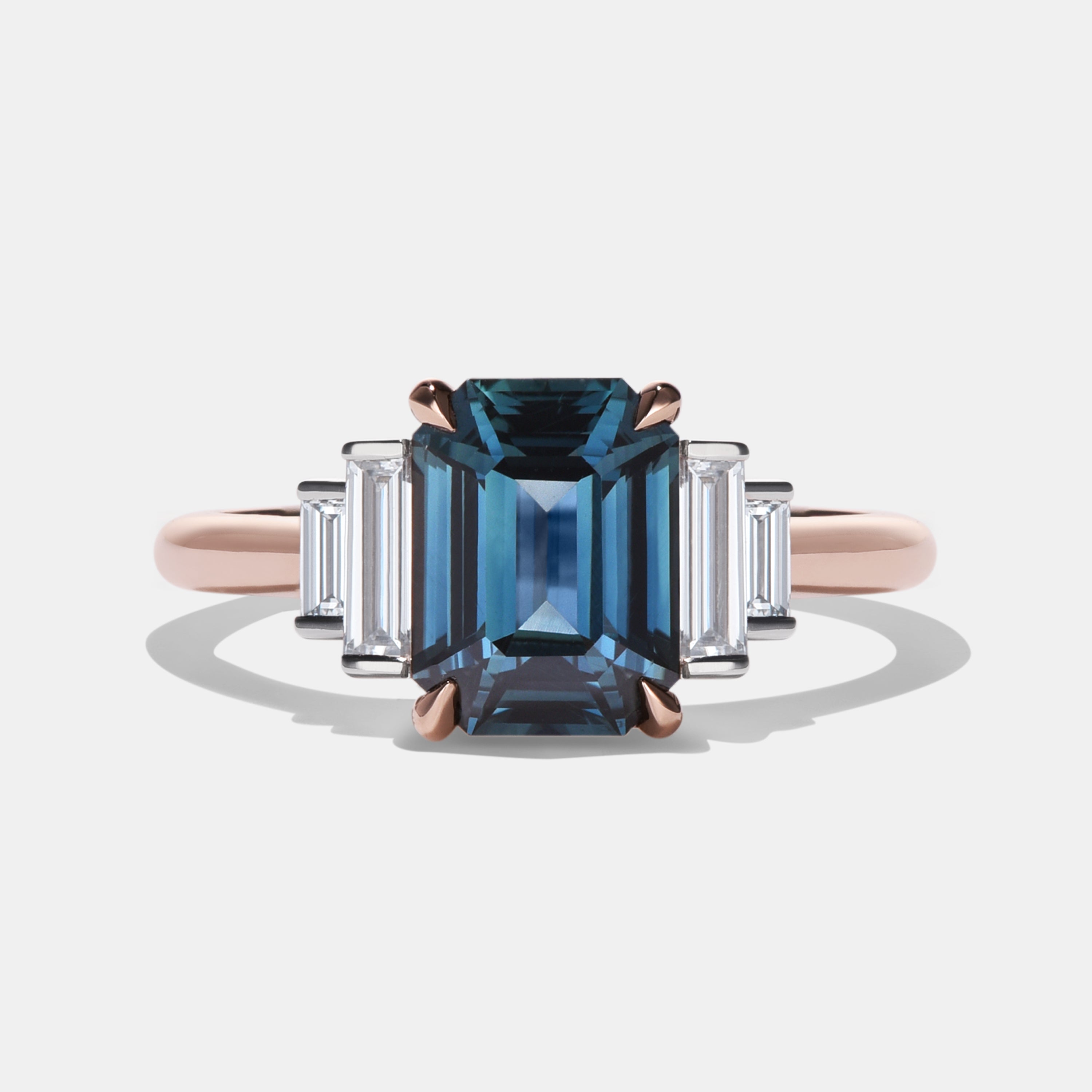 Amelia Sapphire Five Stone Engagement Ring