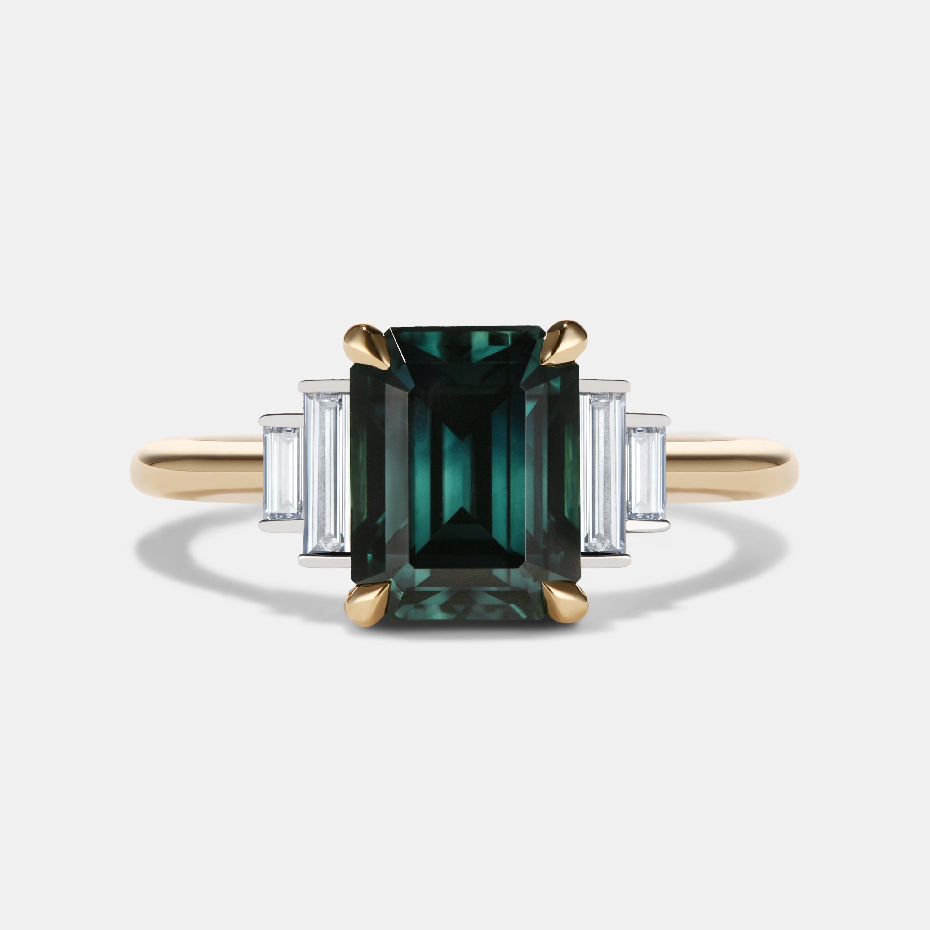 Amelia Sapphire Five Stone Engagement Ring