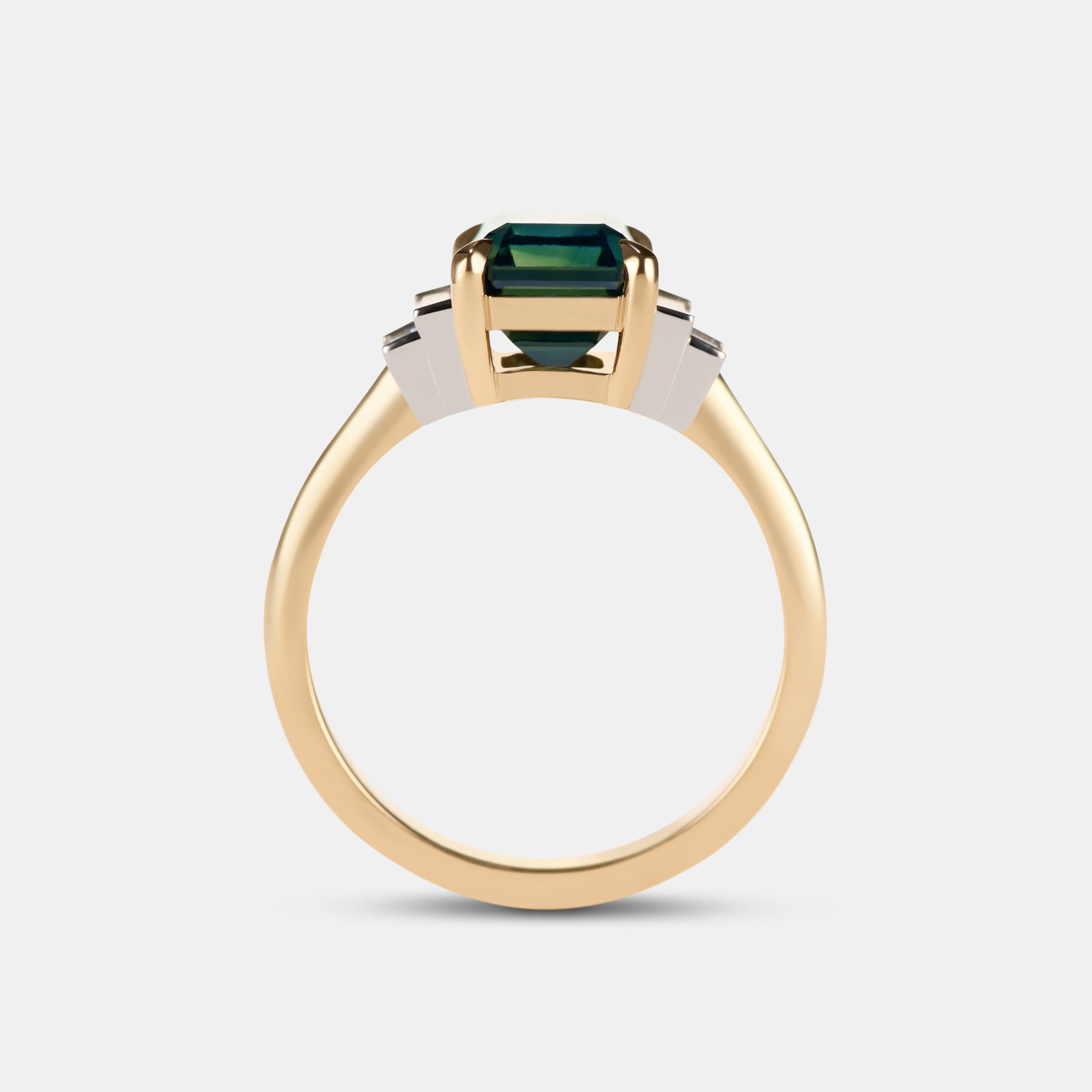 Amelia Sapphire Five Stone Engagement Ring