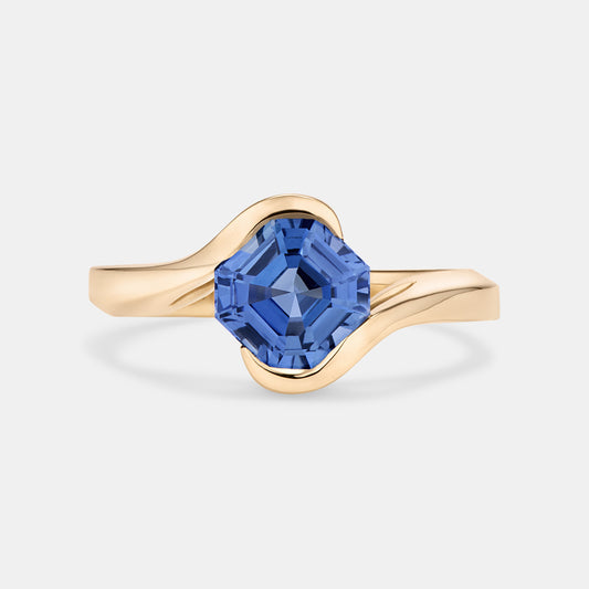 AVA Sapphire Solitaire Engagement Ring