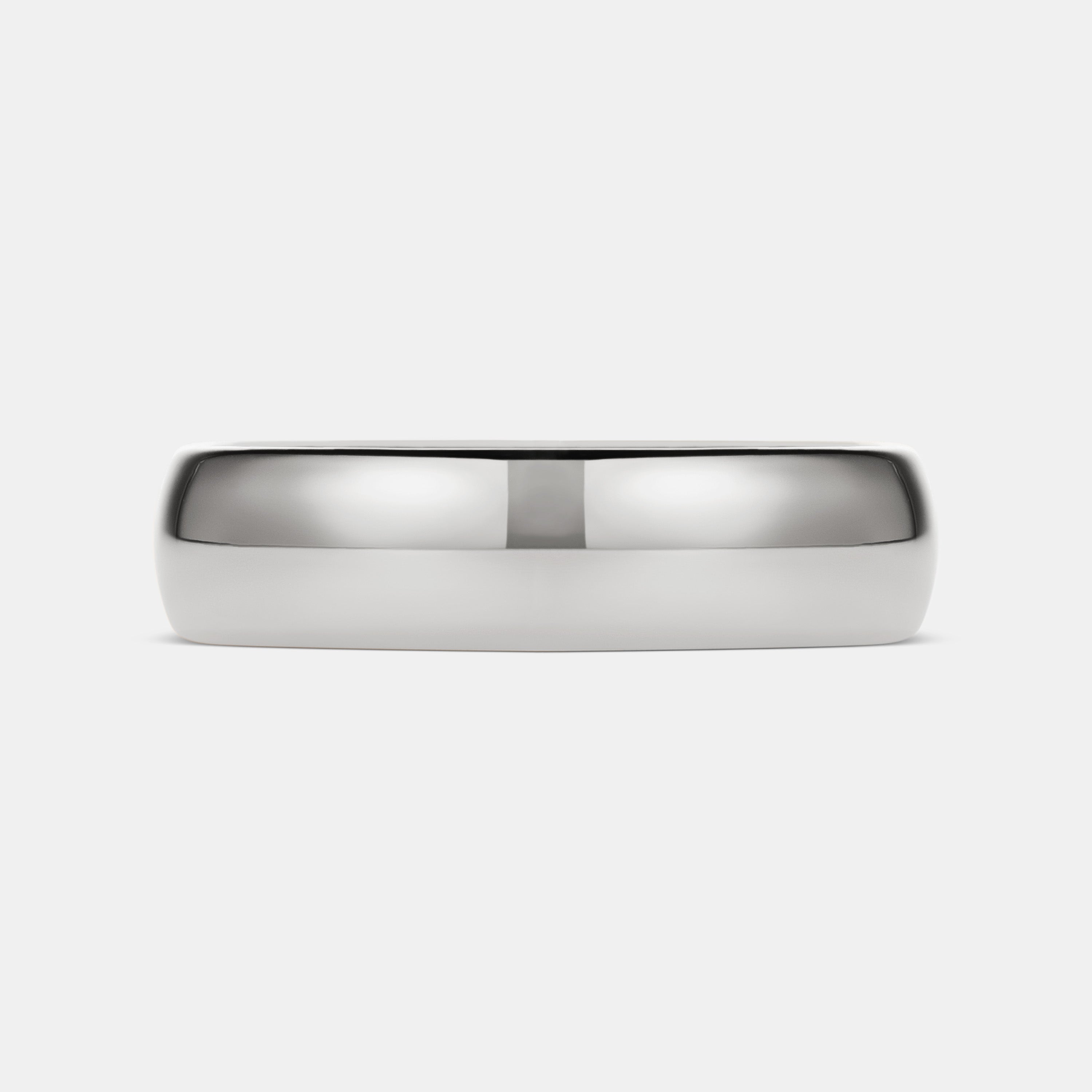 Barrel Wedding Band in Yellow Gold