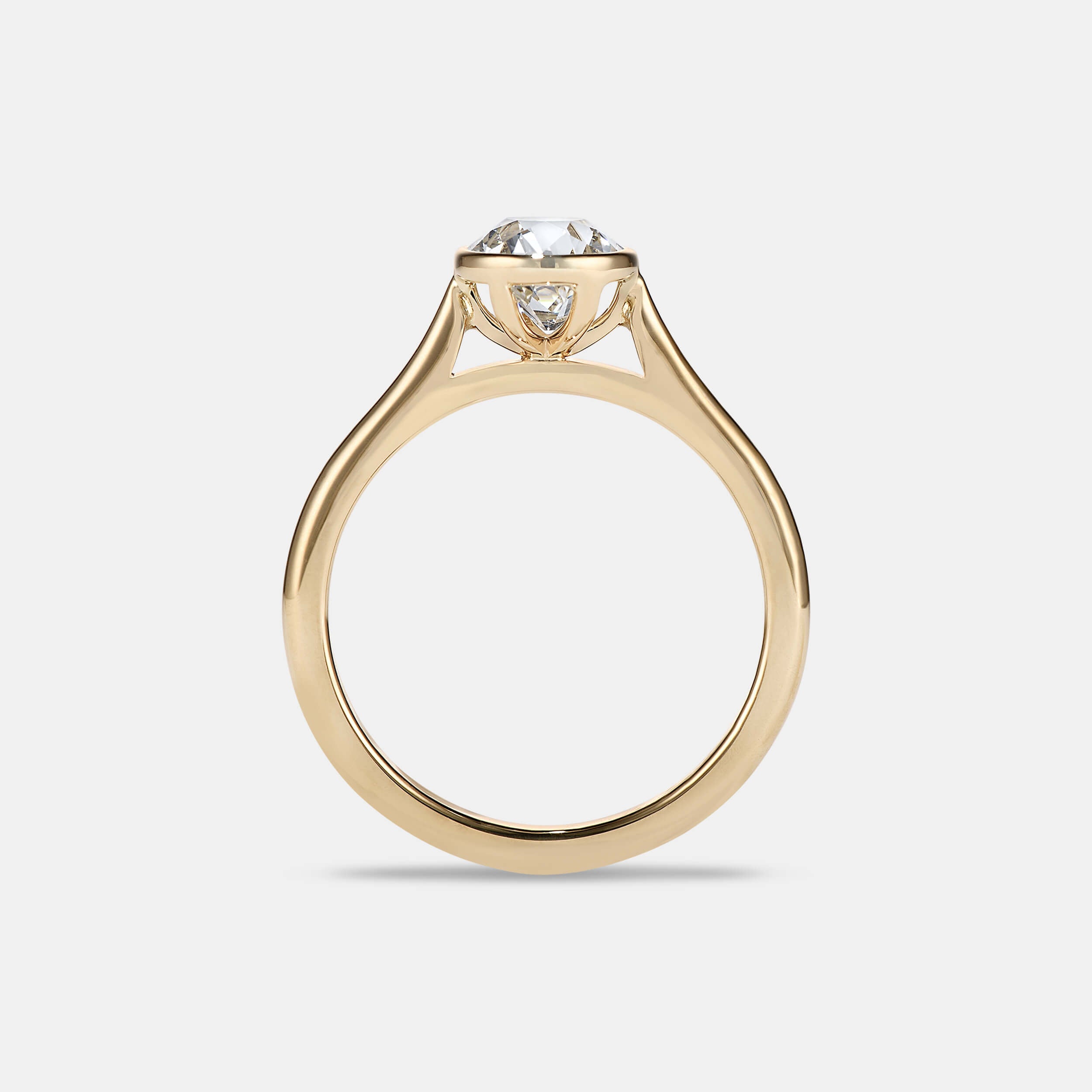 Isabella 1.27ct Old Mine Cut Antique Diamond Solitaire Engagement Ring
