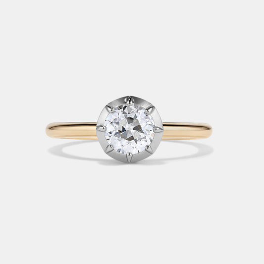 Georgia 1.27ct Old Mine Cut Diamond Solitaire Engagement Ring