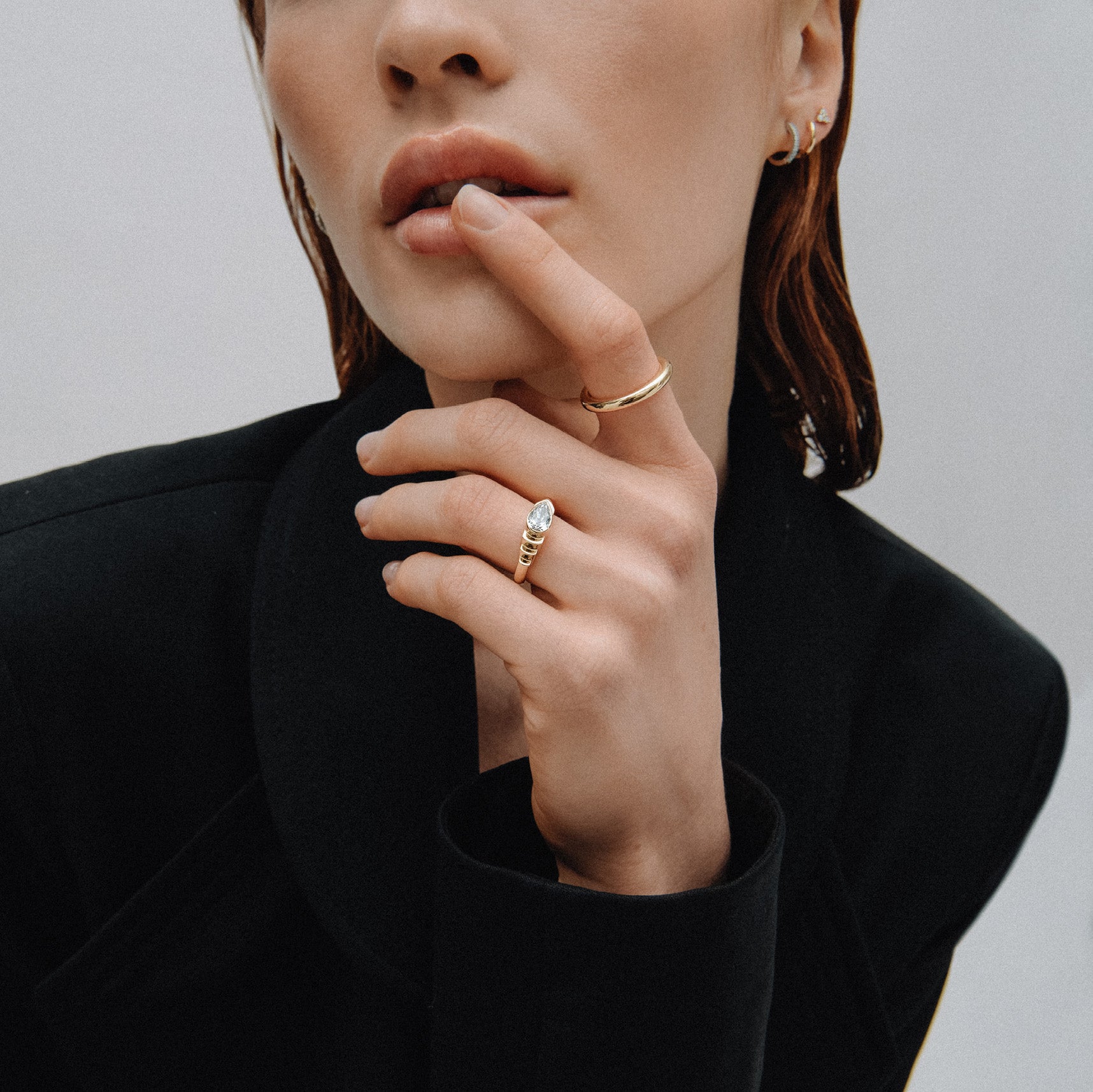 Skyline 0.80ct Pear Diamond Solitaire Engagement Ring