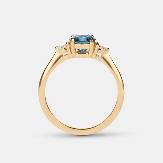 Clover - 1.46ct Blue Sapphire Engagement Ring