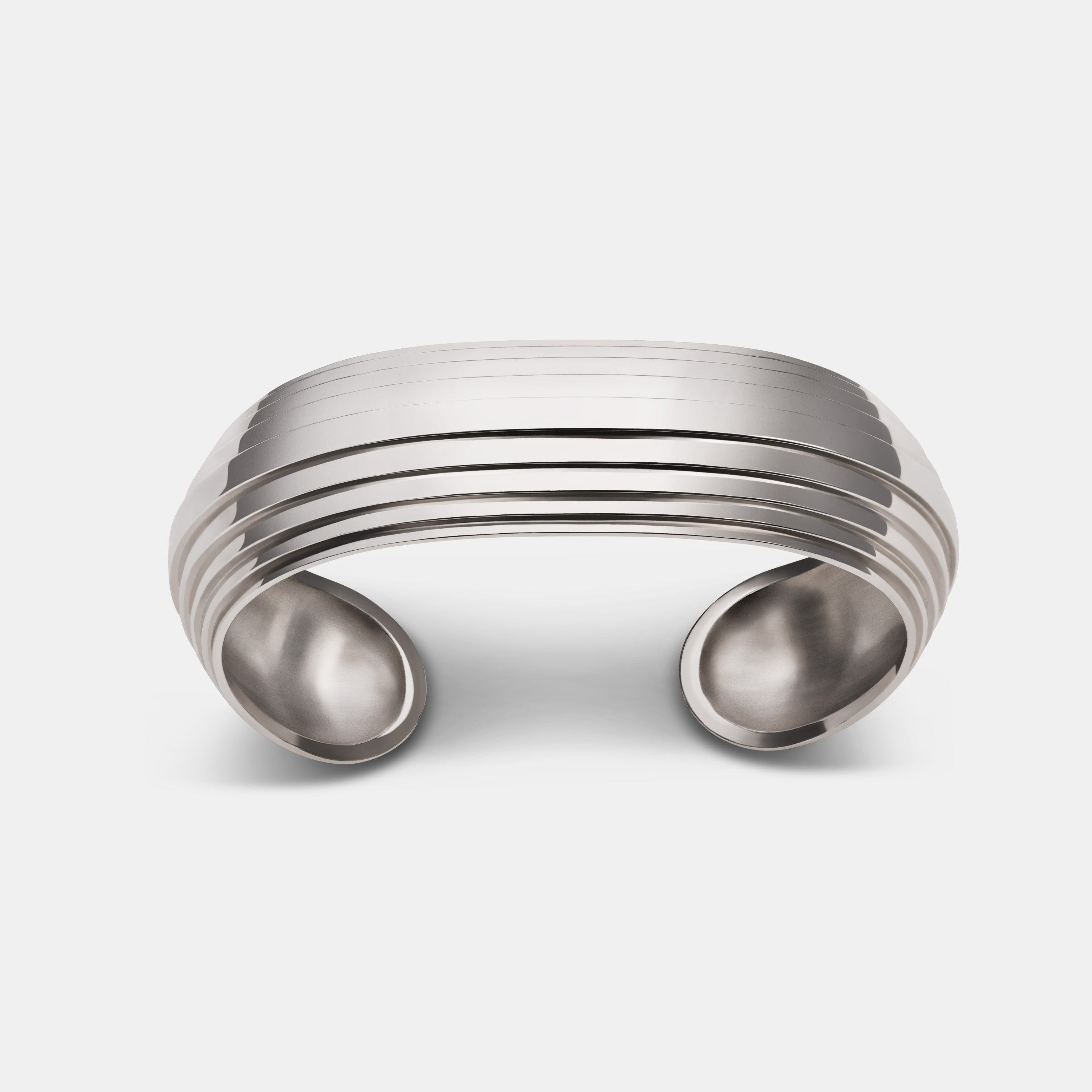 Contours Narrow Cuff in Sterling Silver