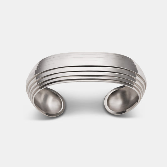 Contours Narrow Cuff - Sterling Silver