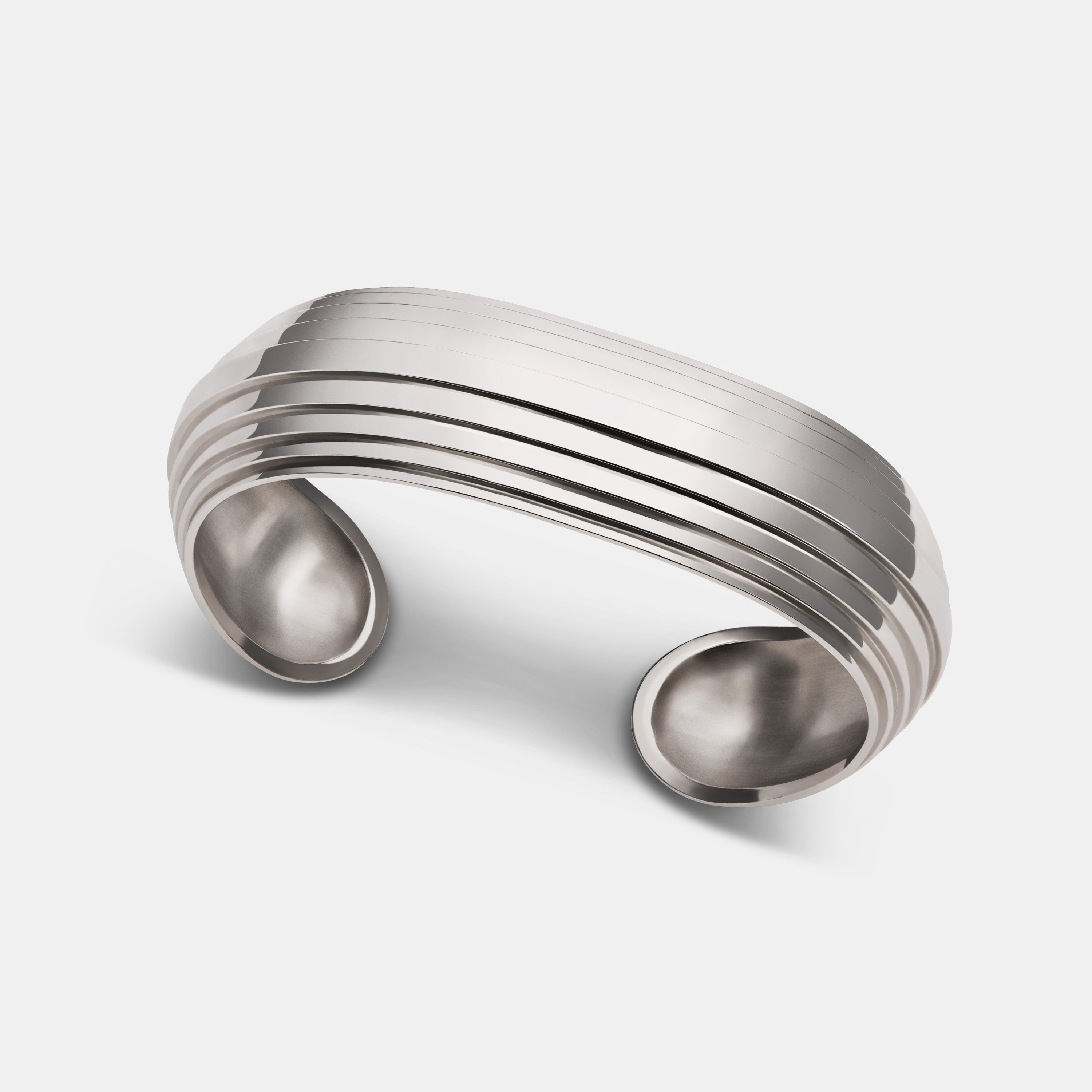 Contours Narrow Cuff in Sterling Silver