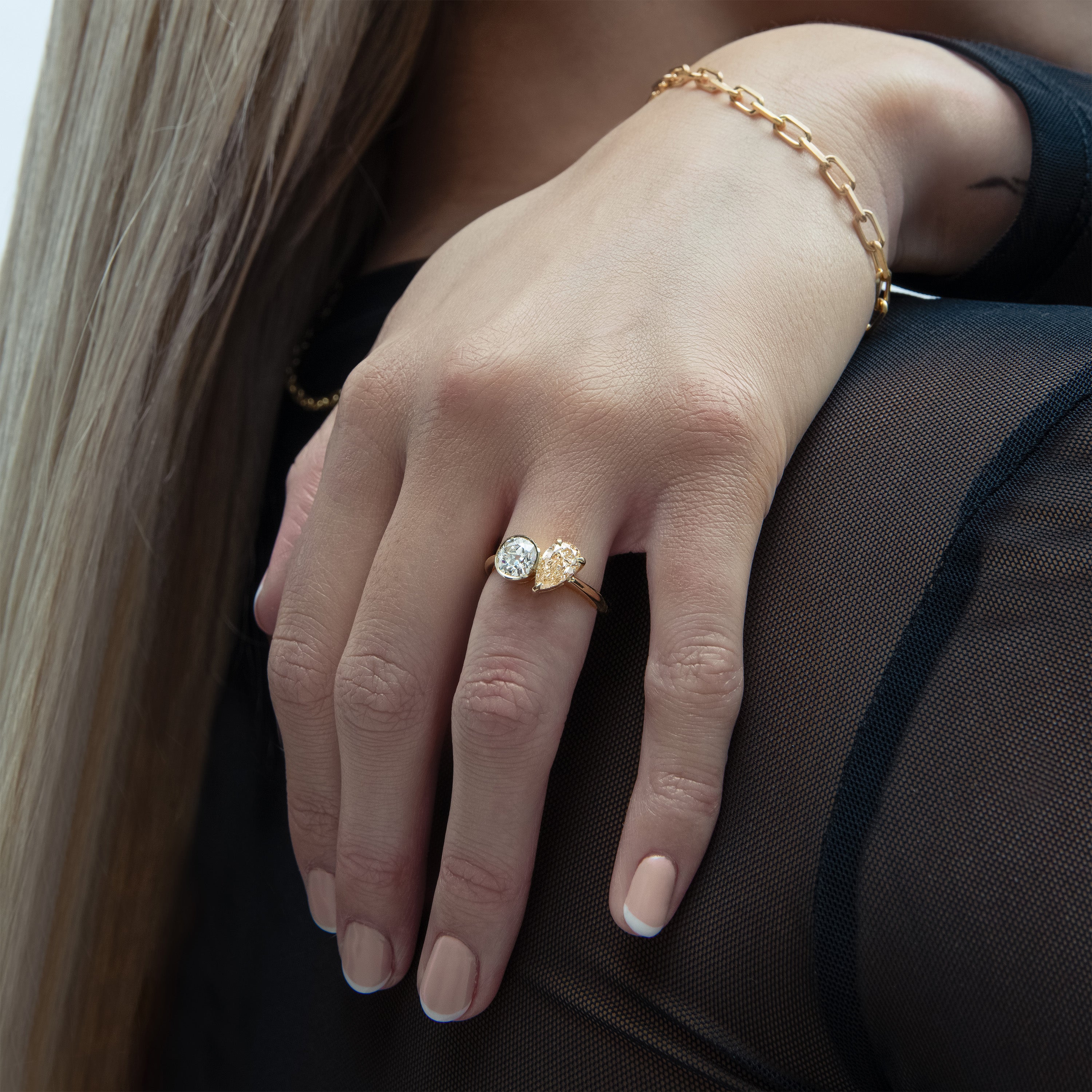 Dani 2.08ctw Diamond Toi Et Moi Engagement Ring