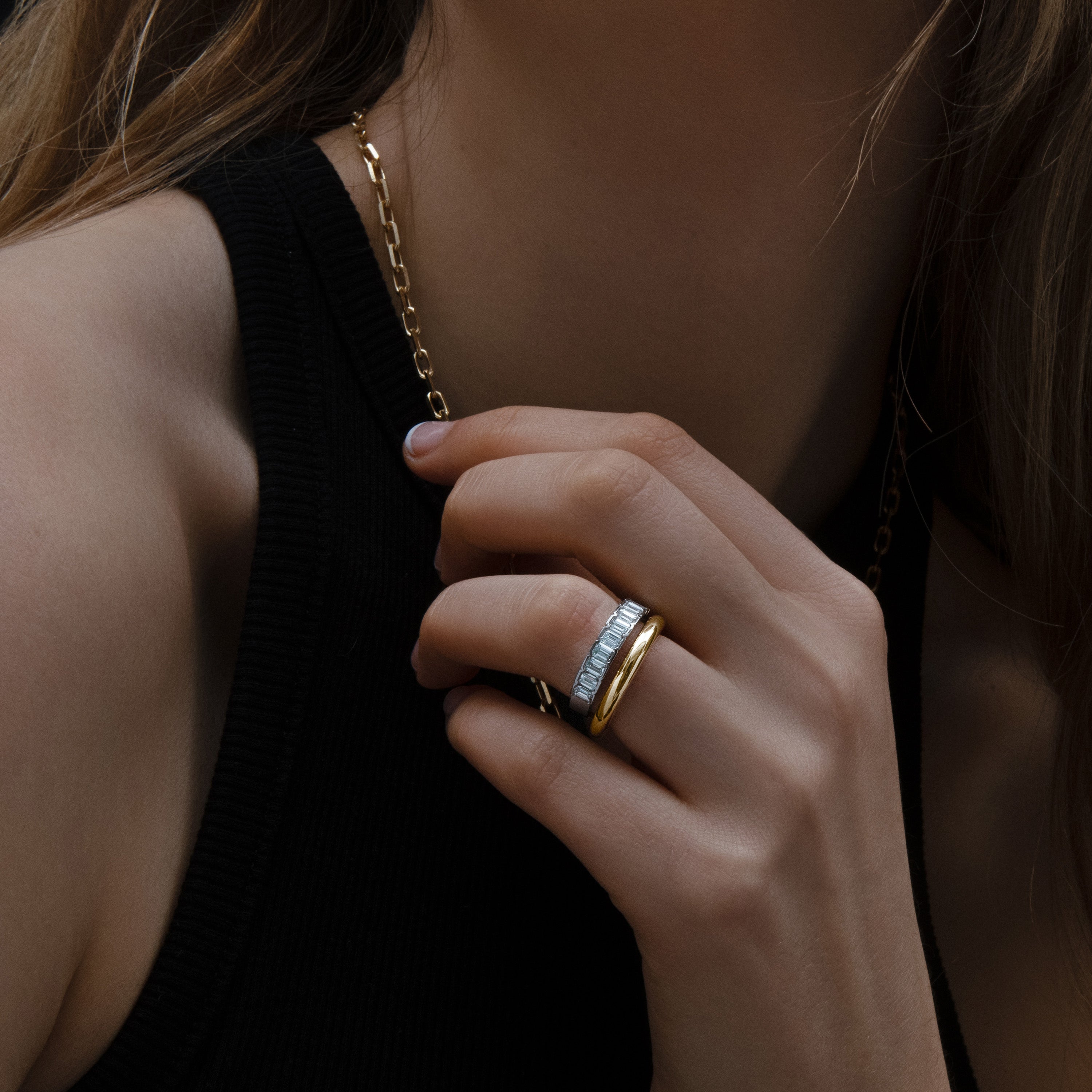 Esme Emerald Cut Diamond Eternity Ring