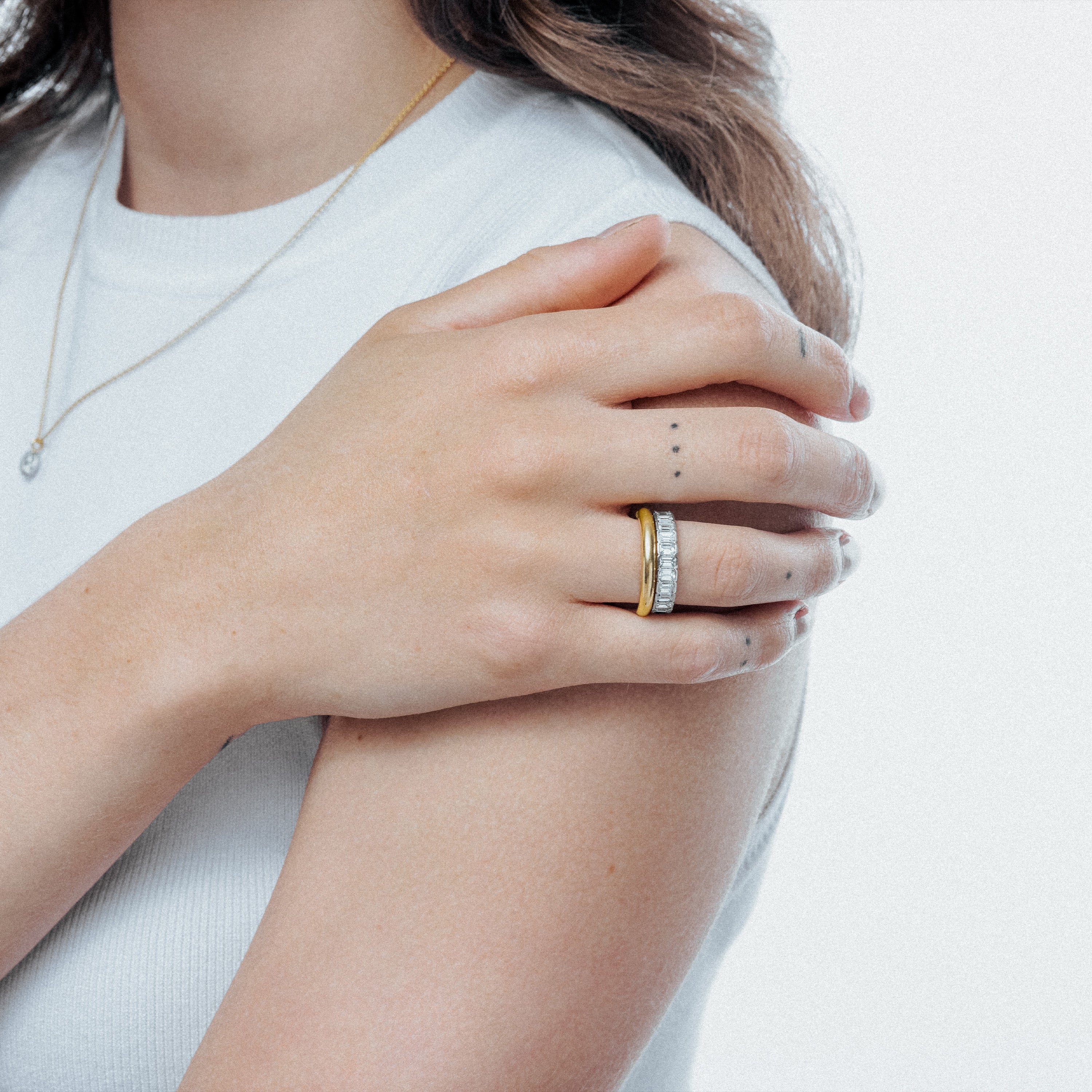 Esme Emerald Cut Diamond Eternity Ring