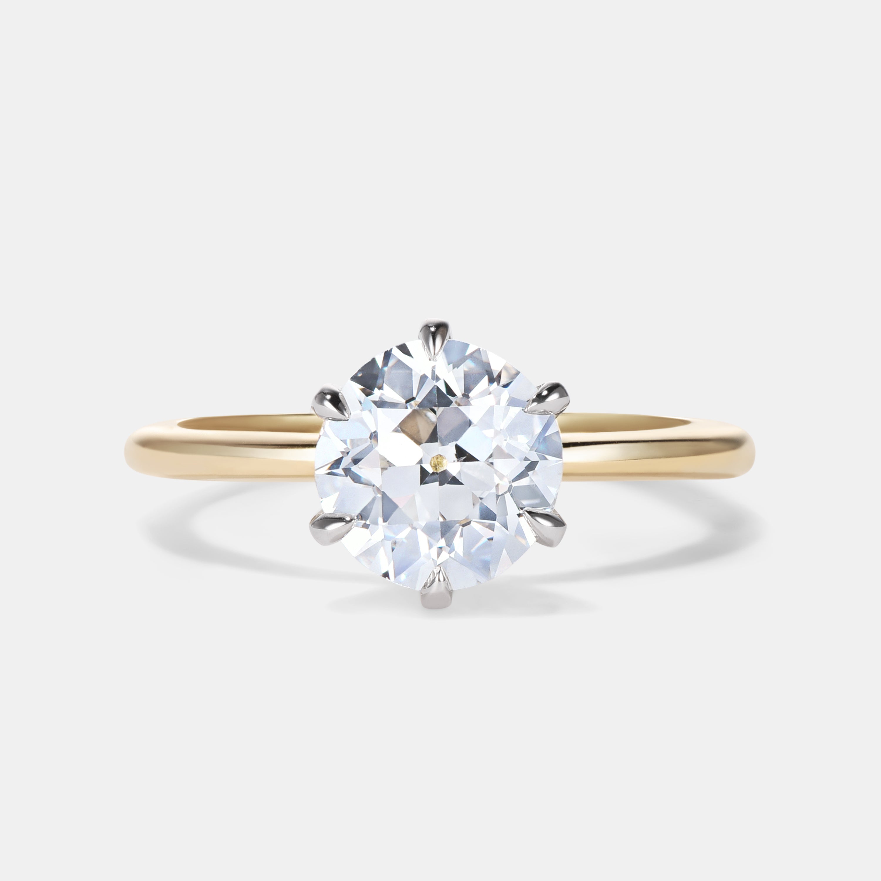 Elizabeth 1.85ct Antique Old European Cut Diamond Solitaire Engagement Ring