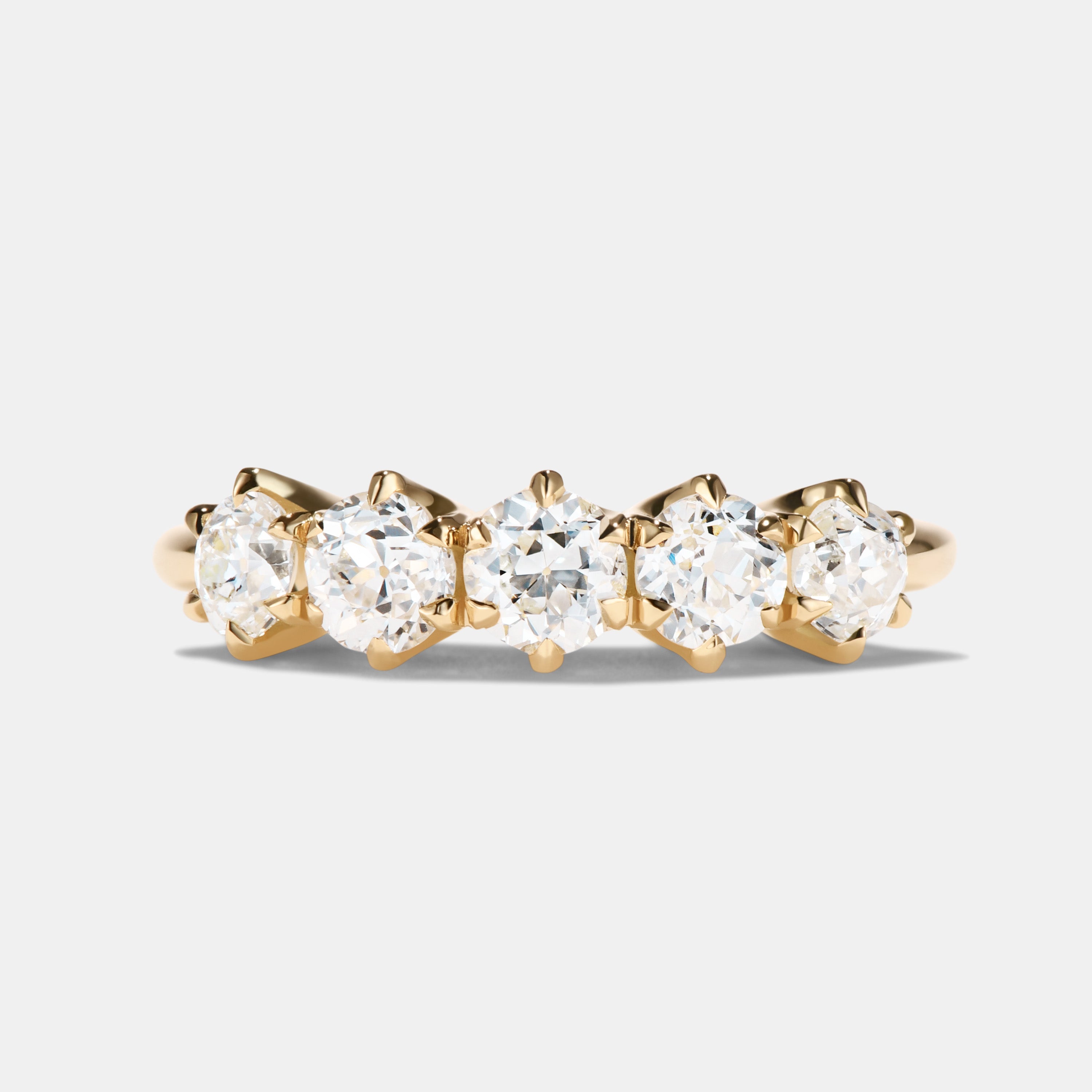 Enid 1.24ctw Antique Old European Cut Diamond Eternity Ring