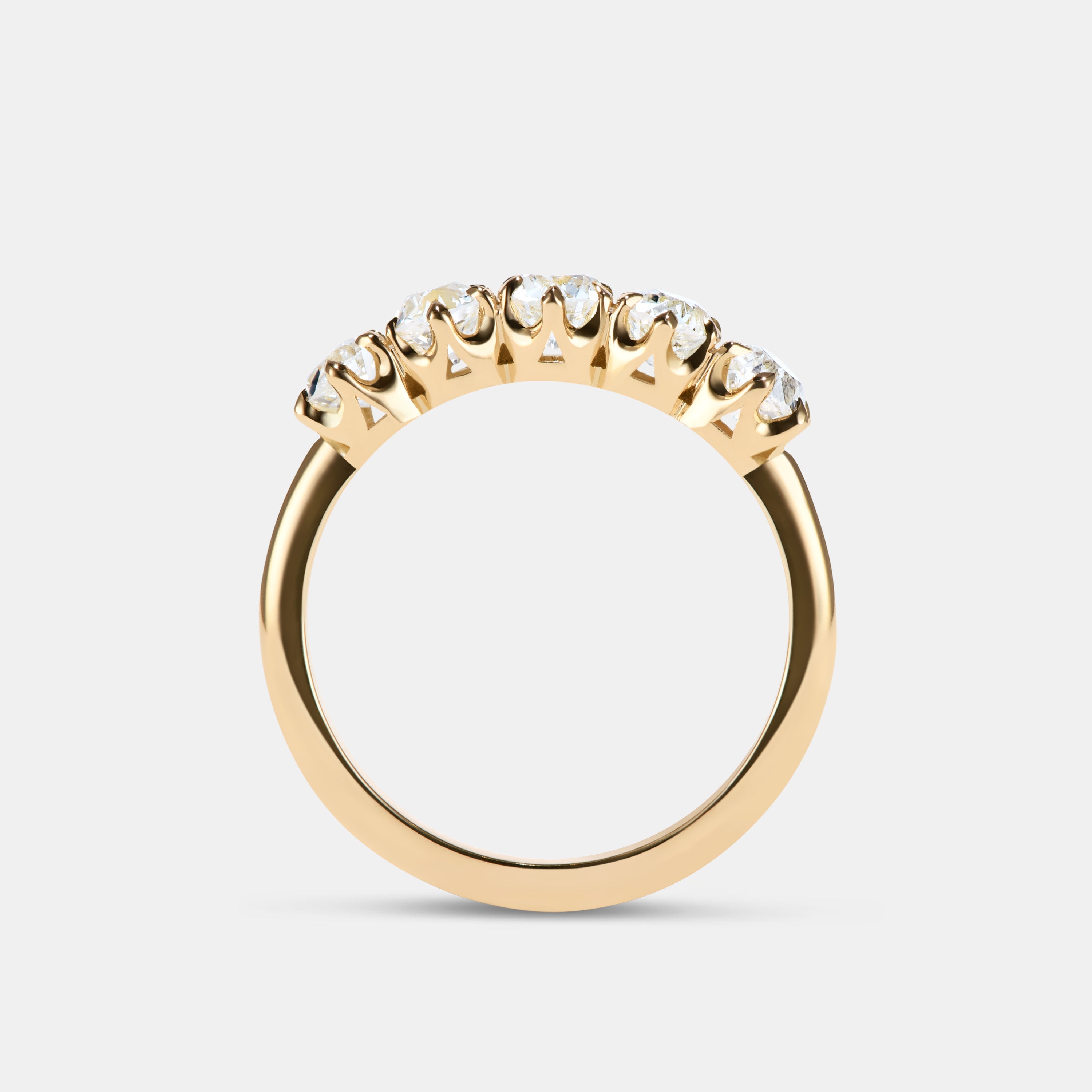 Enid 1.24ctw Antique Old European Cut Diamond Eternity Ring