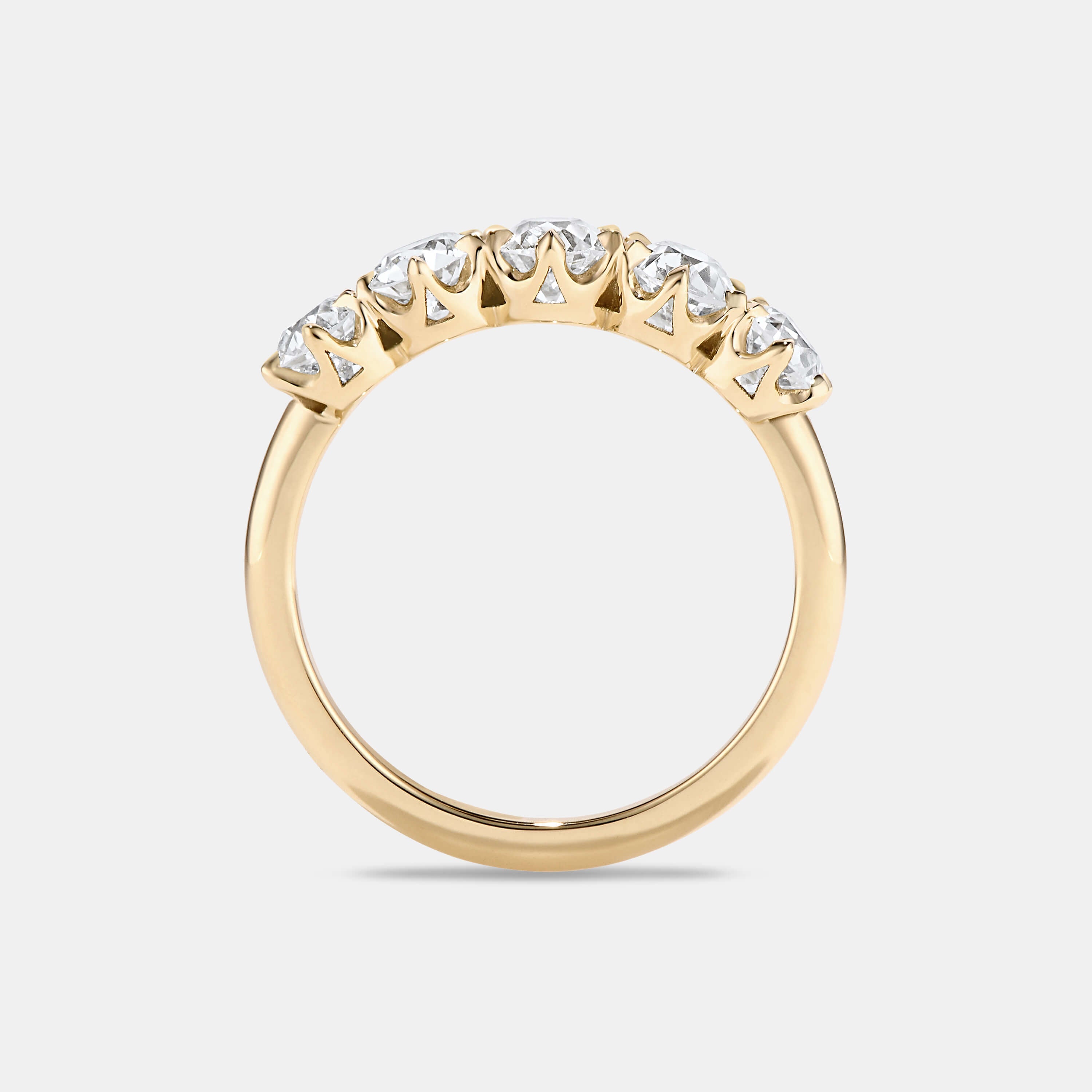 Enid Antique Old European Cut Diamond Eternity Ring
