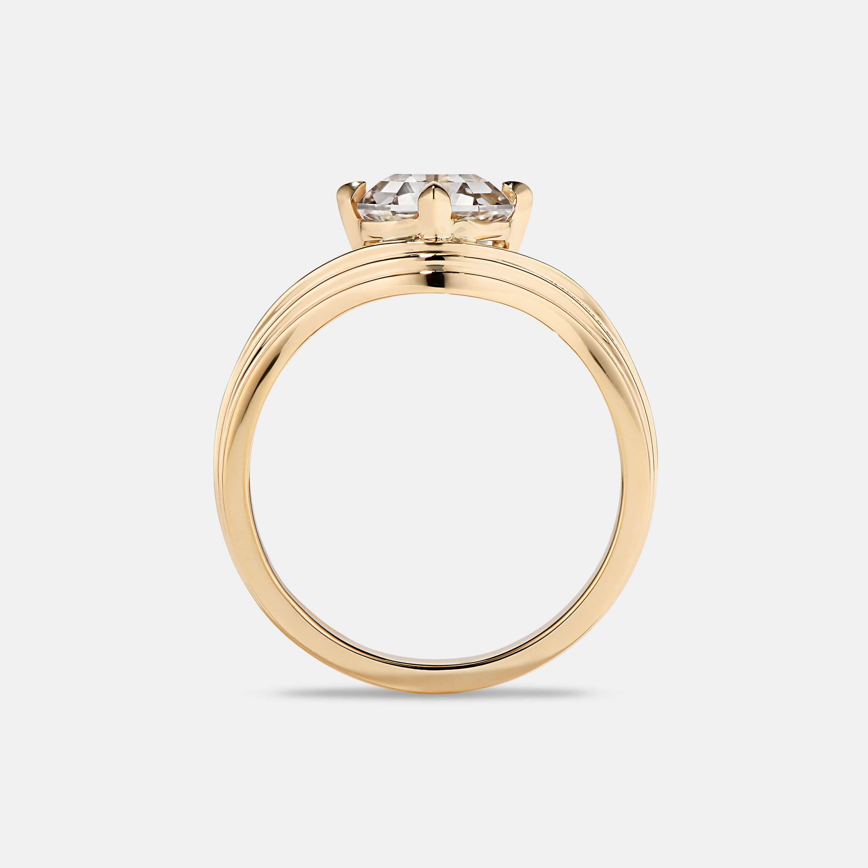 Frances 2.23ct La Cush™ Asscher Cut Diamond Solitaire Engagement Ring