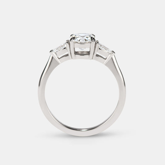 Freya - 0.90ct Round Diamond Engagement Ring
