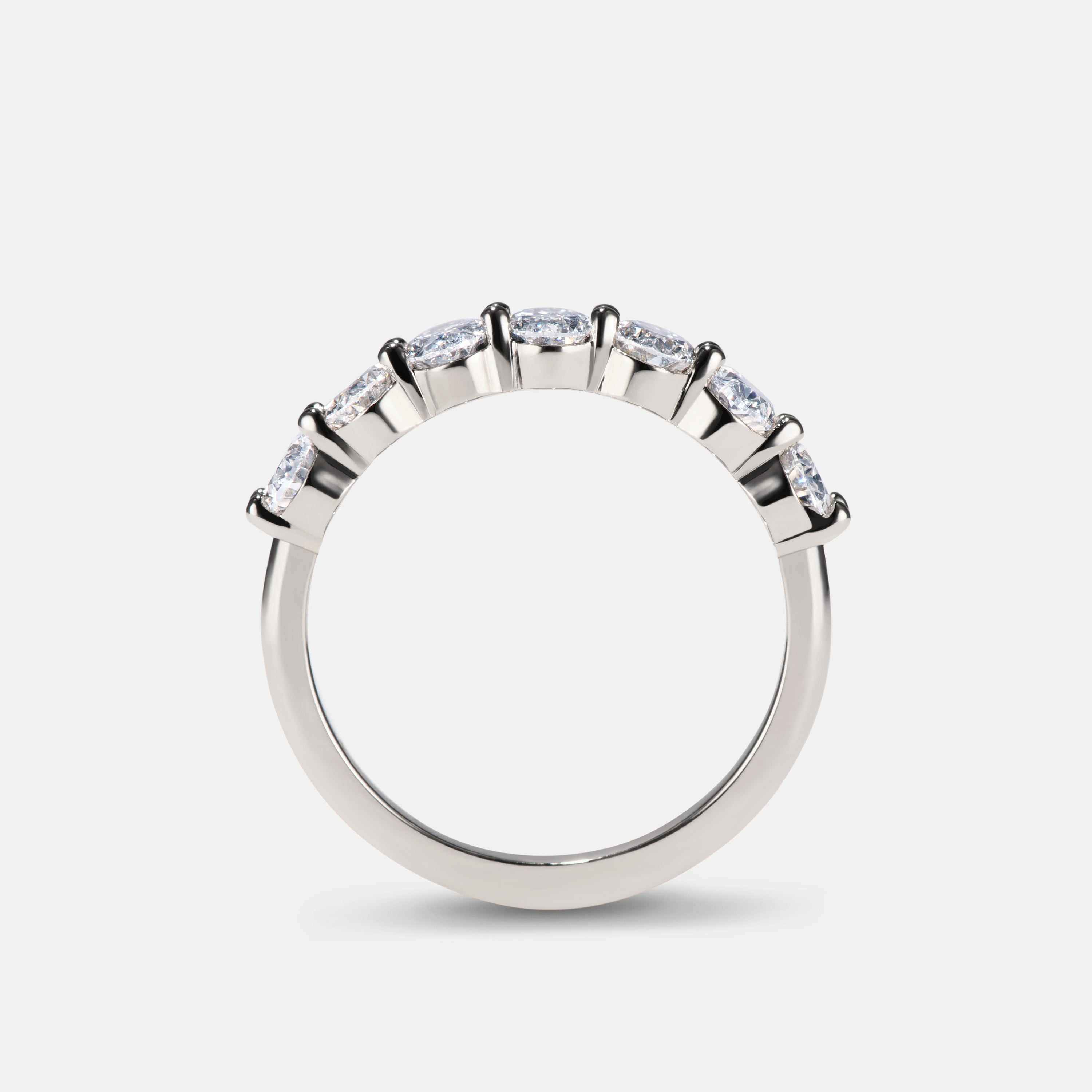 Iris 1.34ctw Oval Diamond Eternity Ring