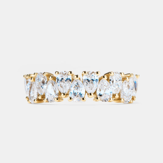 Iris - Pear Diamond Eternity Ring - 0.13ct