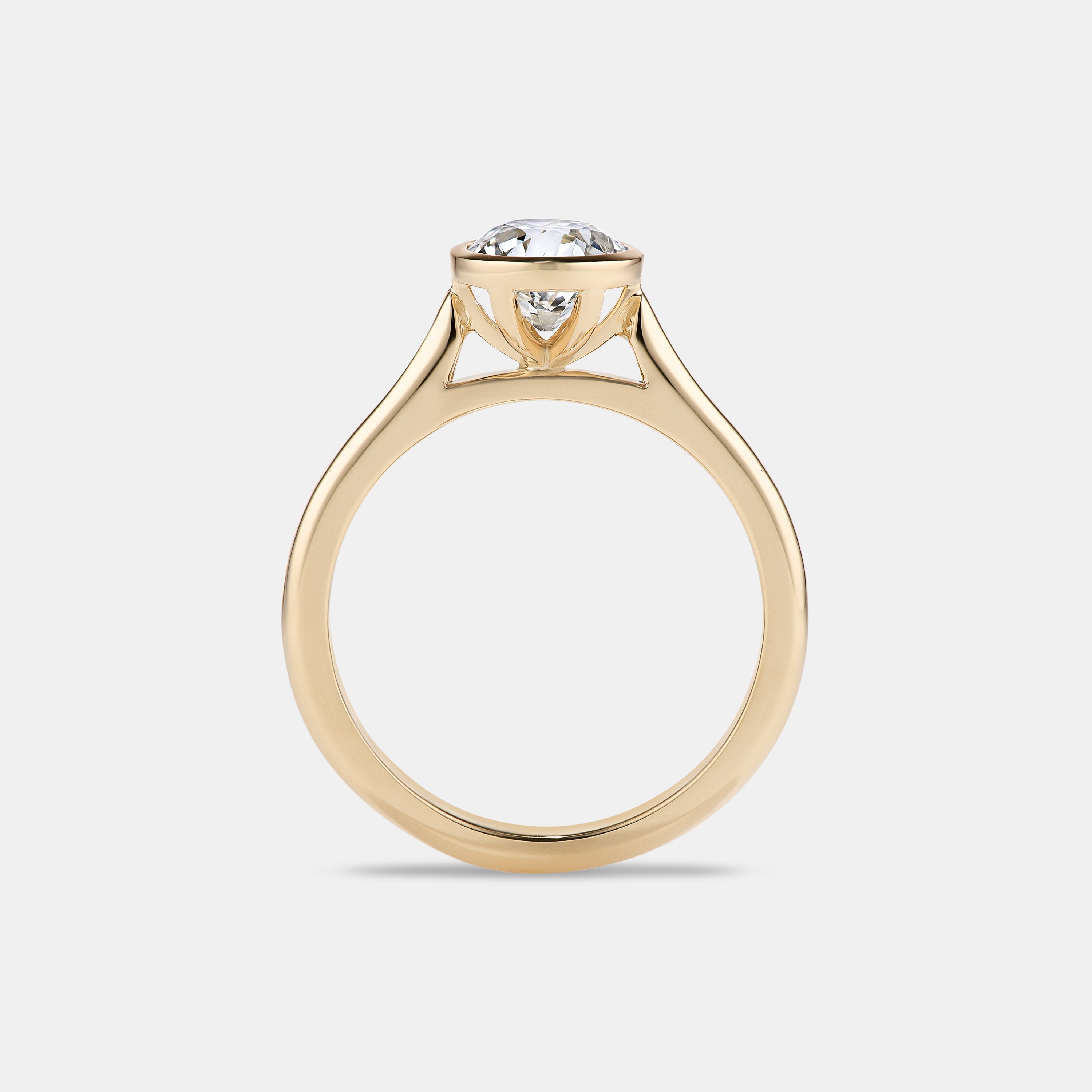 Isabella 1.28ct Old Mine Cut Diamond Solitaire Engagement Ring