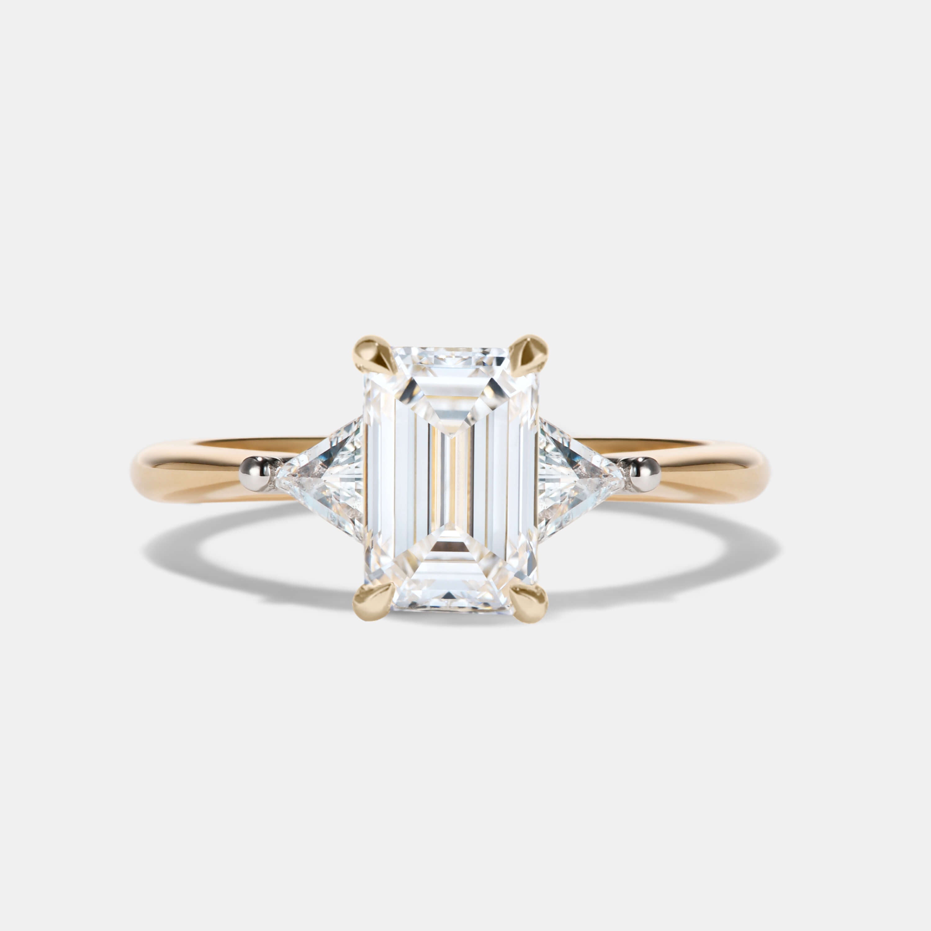 MARNI Lab Grown Diamond Three Stone Engagement Ring