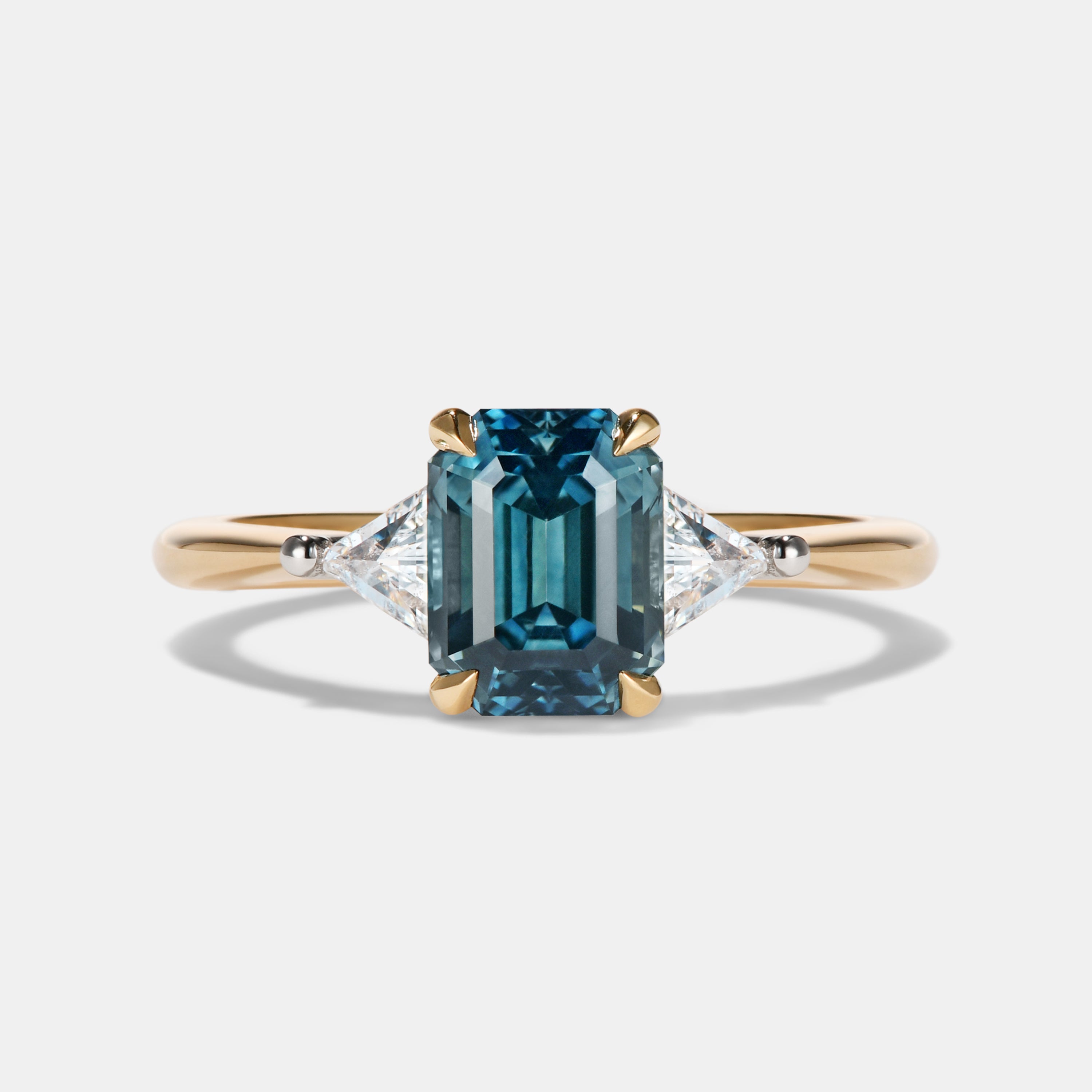 Marni Sapphire Three Stone Engagement Ring