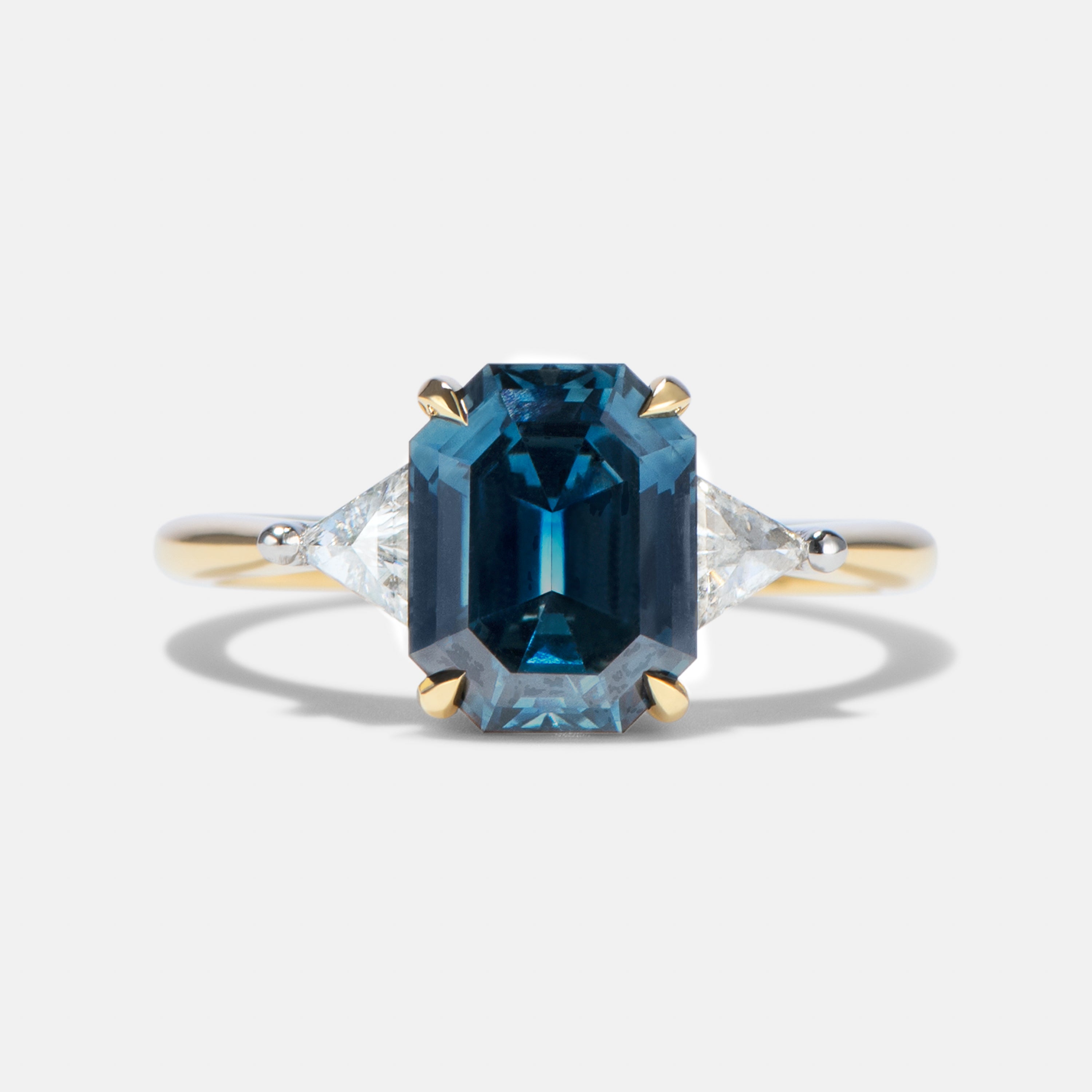 Marni Sapphire Three Stone Engagement Ring