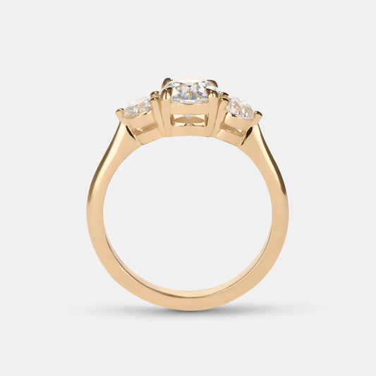 Maya - 0.94ct Antique Diamond Engagement Ring