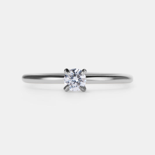 Mini Selene - 0.10ct Round Diamond Ring
