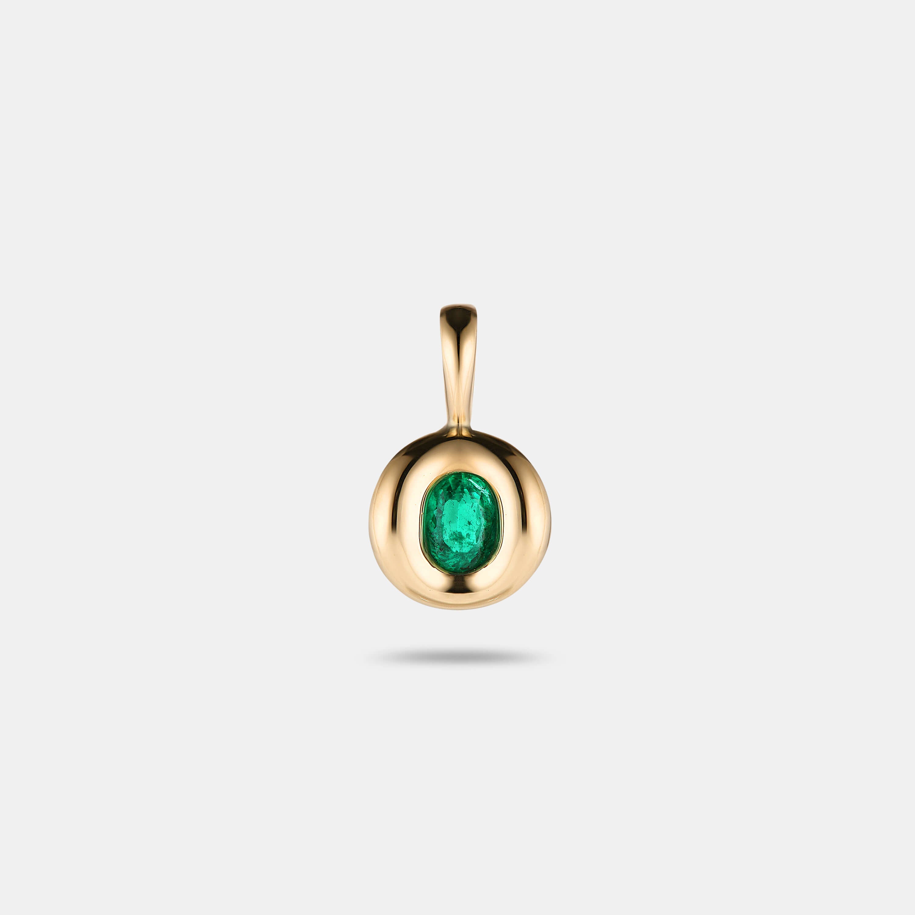 Pillow Pendant 0.38ct Oval Emerald