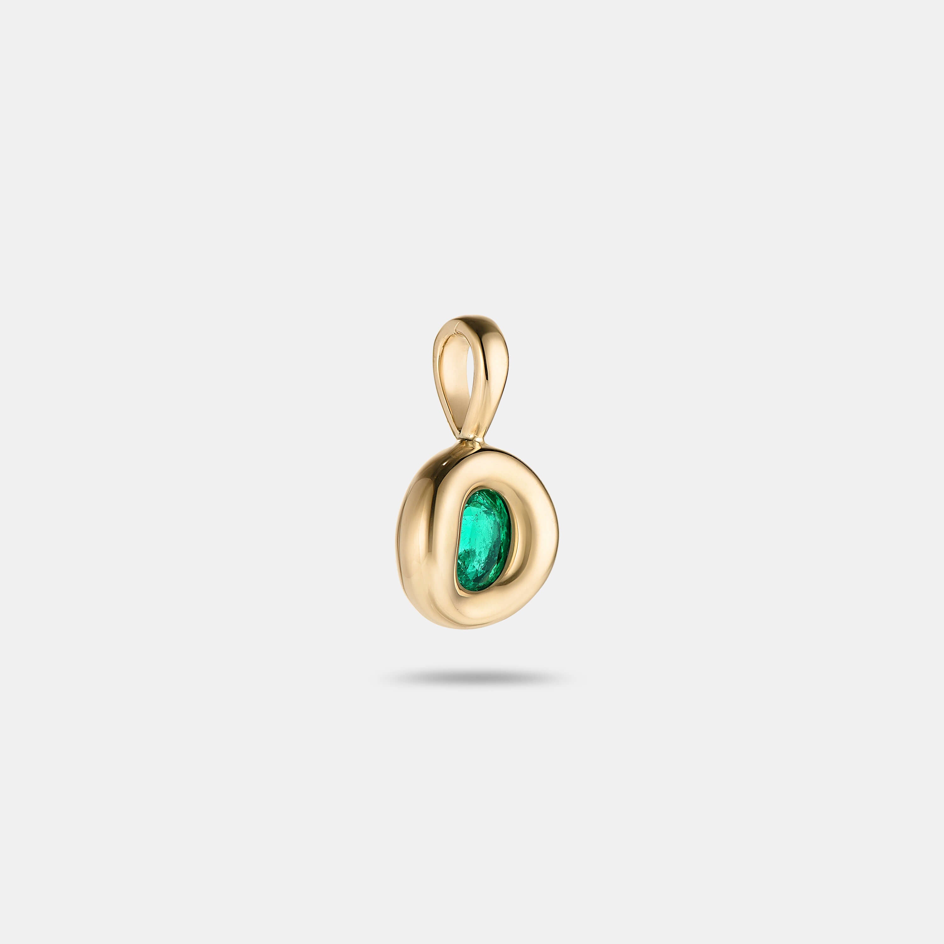Pillow Pendant 0.38ct Oval Emerald
