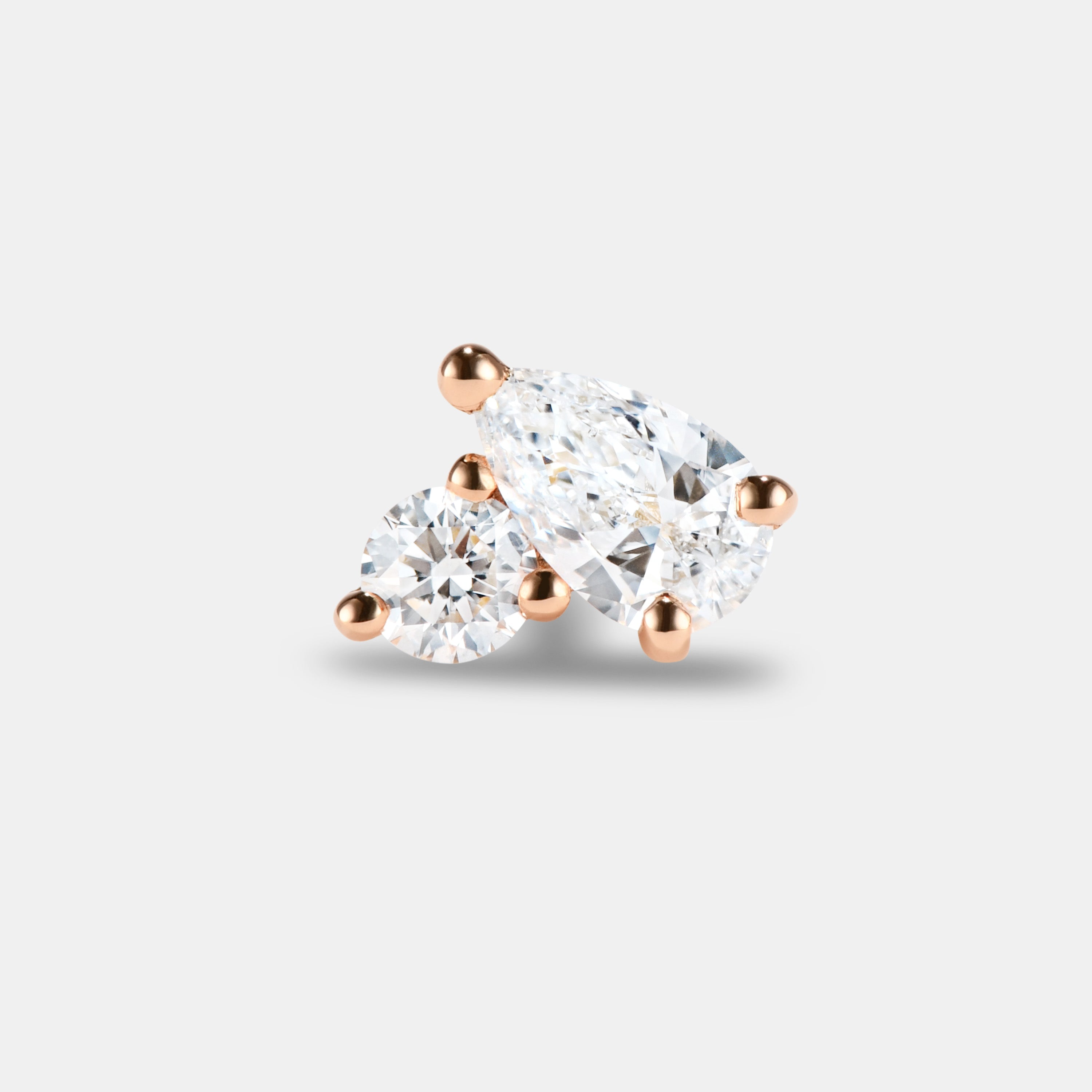 Single Petite Stud - Style No. 5 (Diamond)