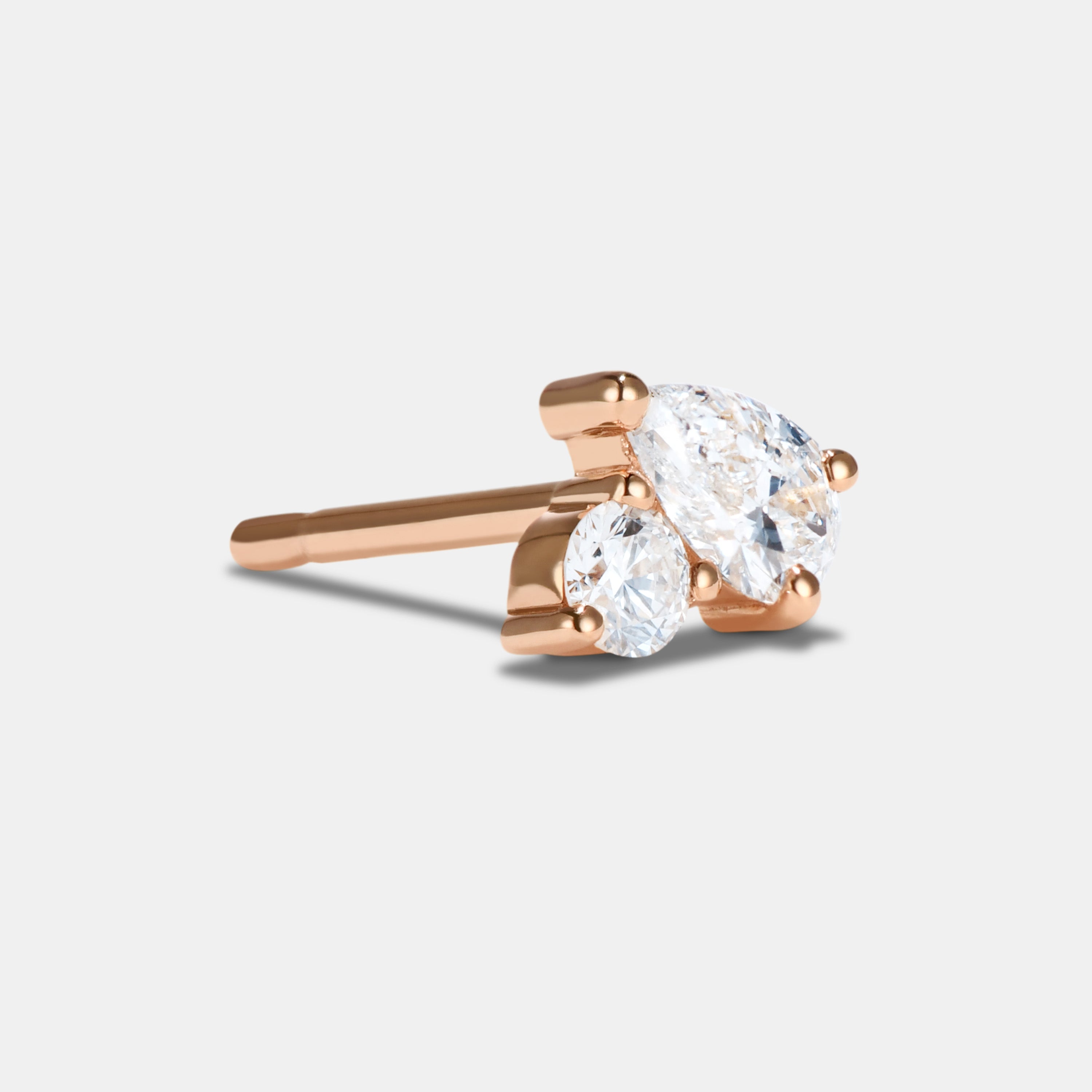 Single Petite Stud - Style No. 5 (Diamond)