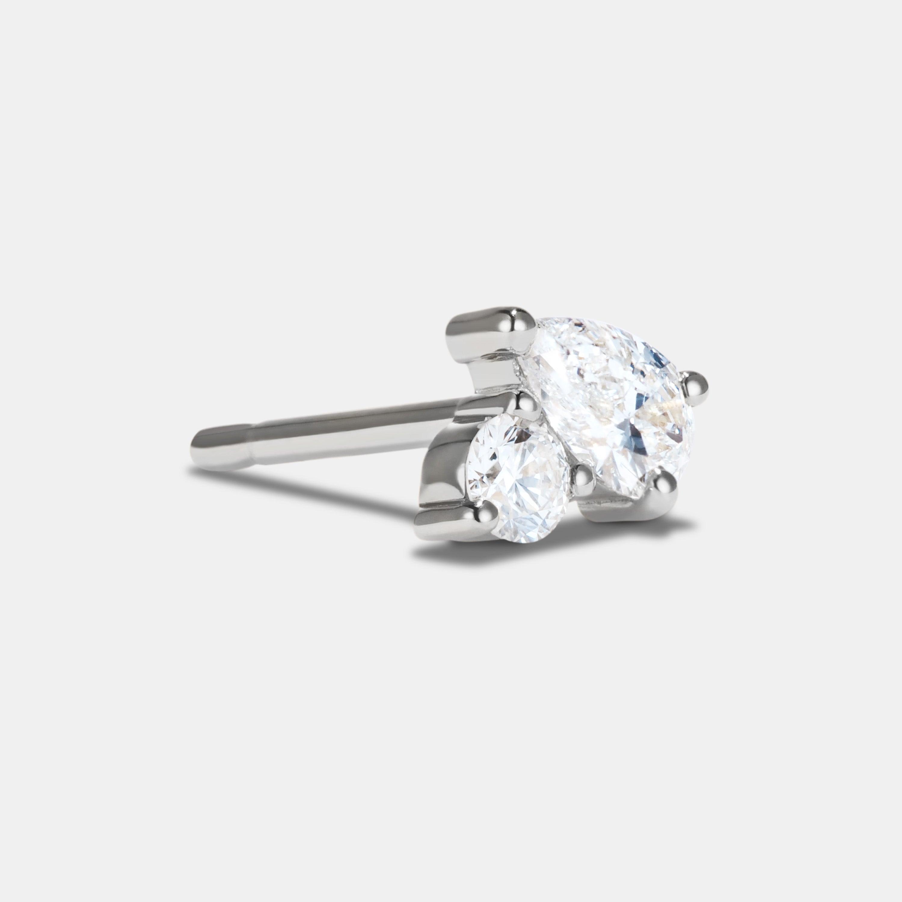 Single Petite Stud - Style No. 5 (Diamond)