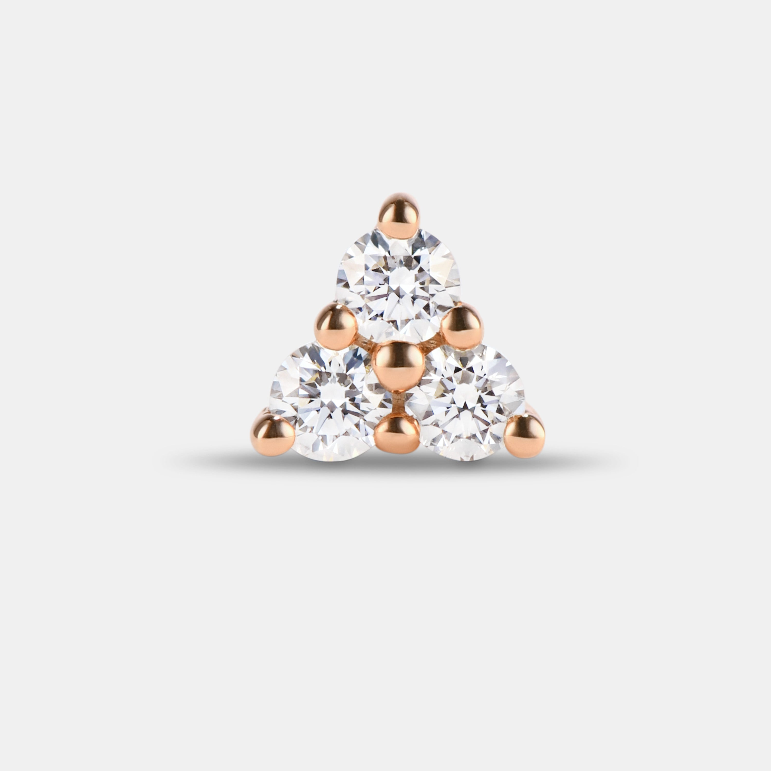 Single Petite Stud - Style No. 3 (Diamond)