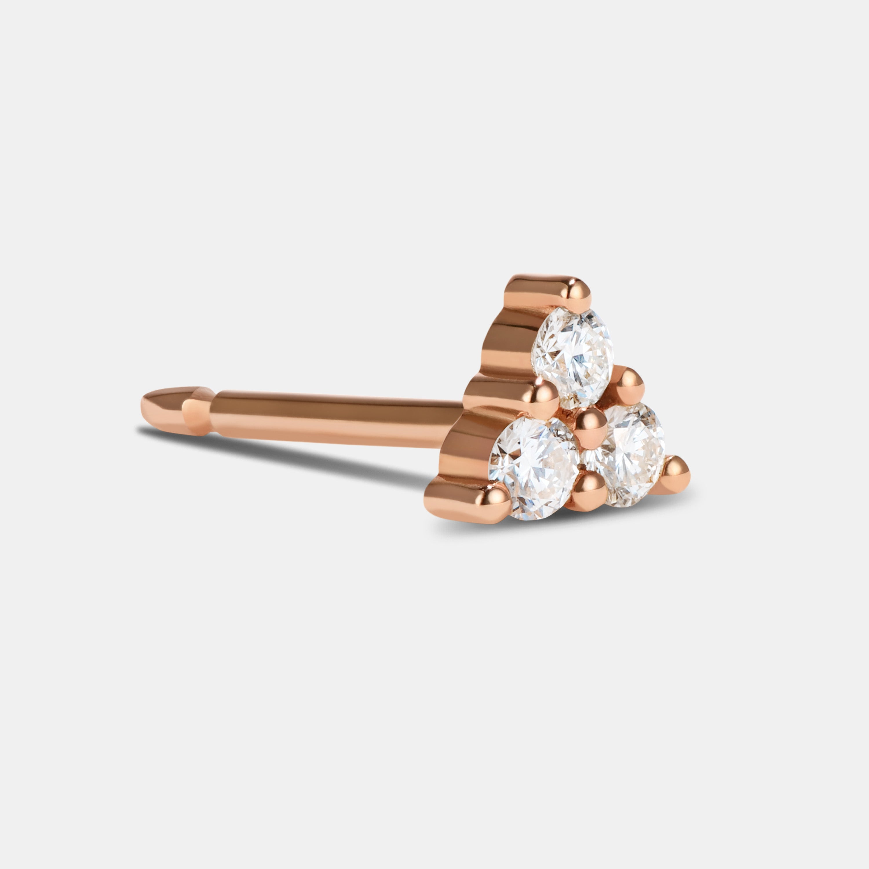 Single Petite Stud - Style No. 3 (Diamond)