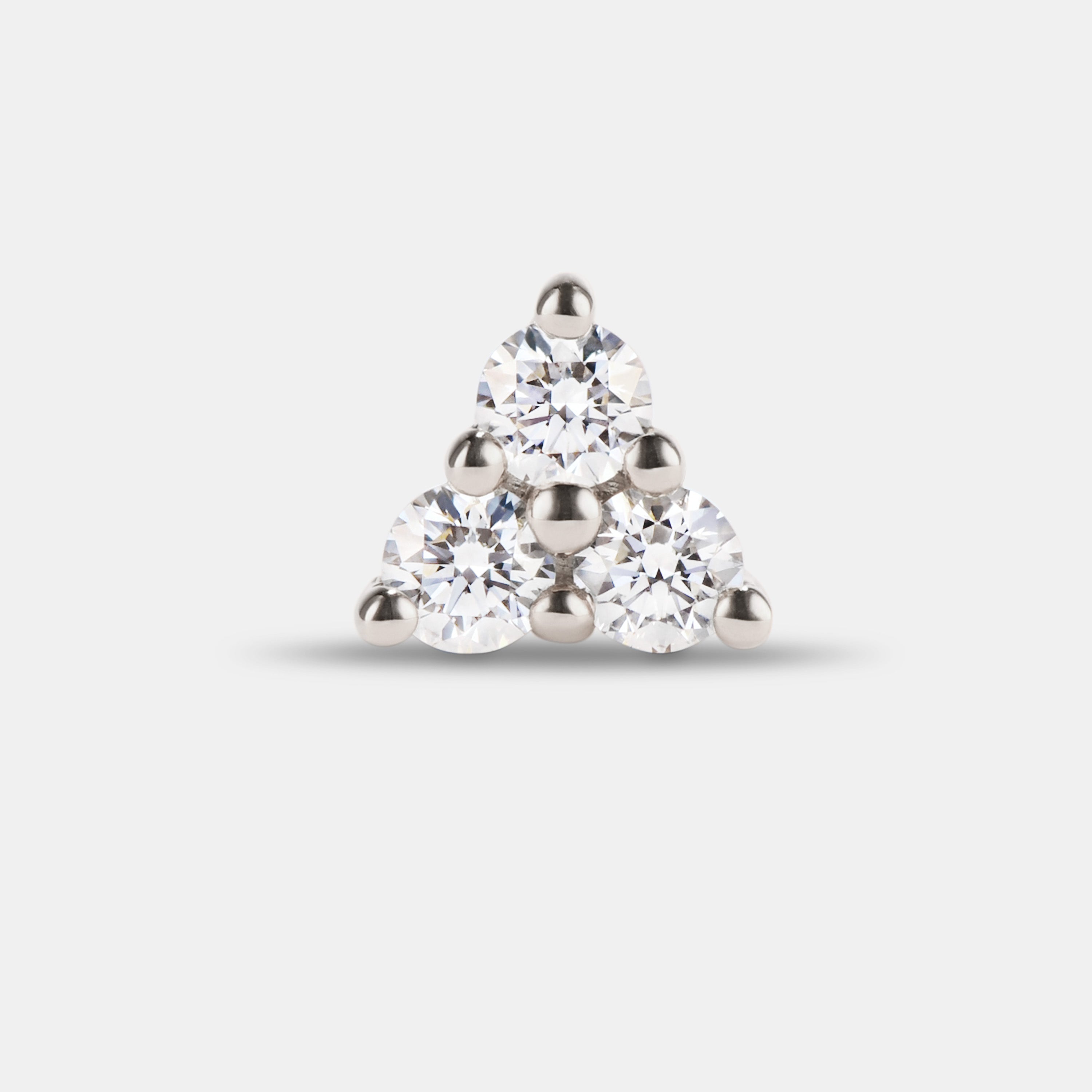 Single Petite Stud - Style No. 3 (Diamond)