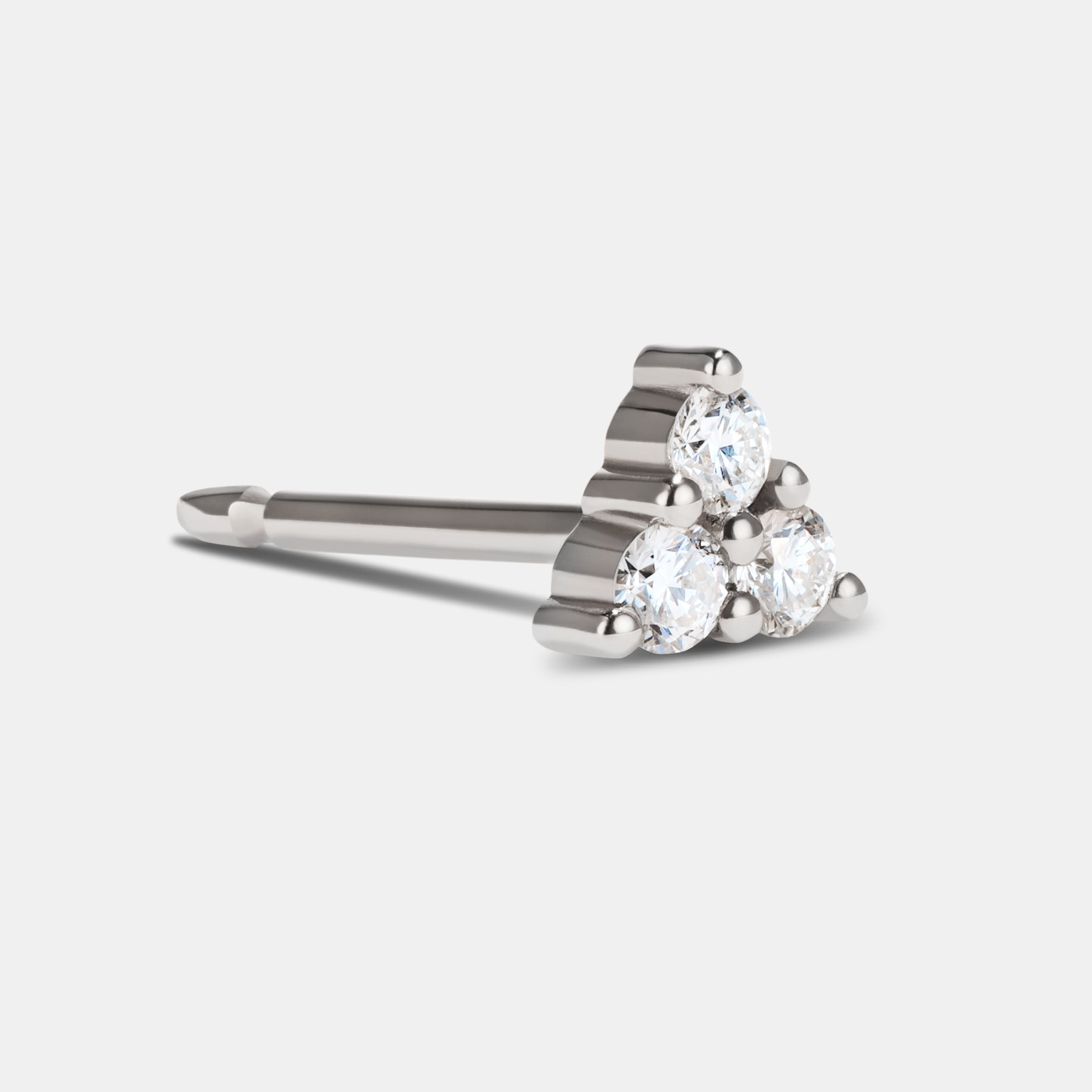 Single Petite Stud - Style No. 3 (Diamond)