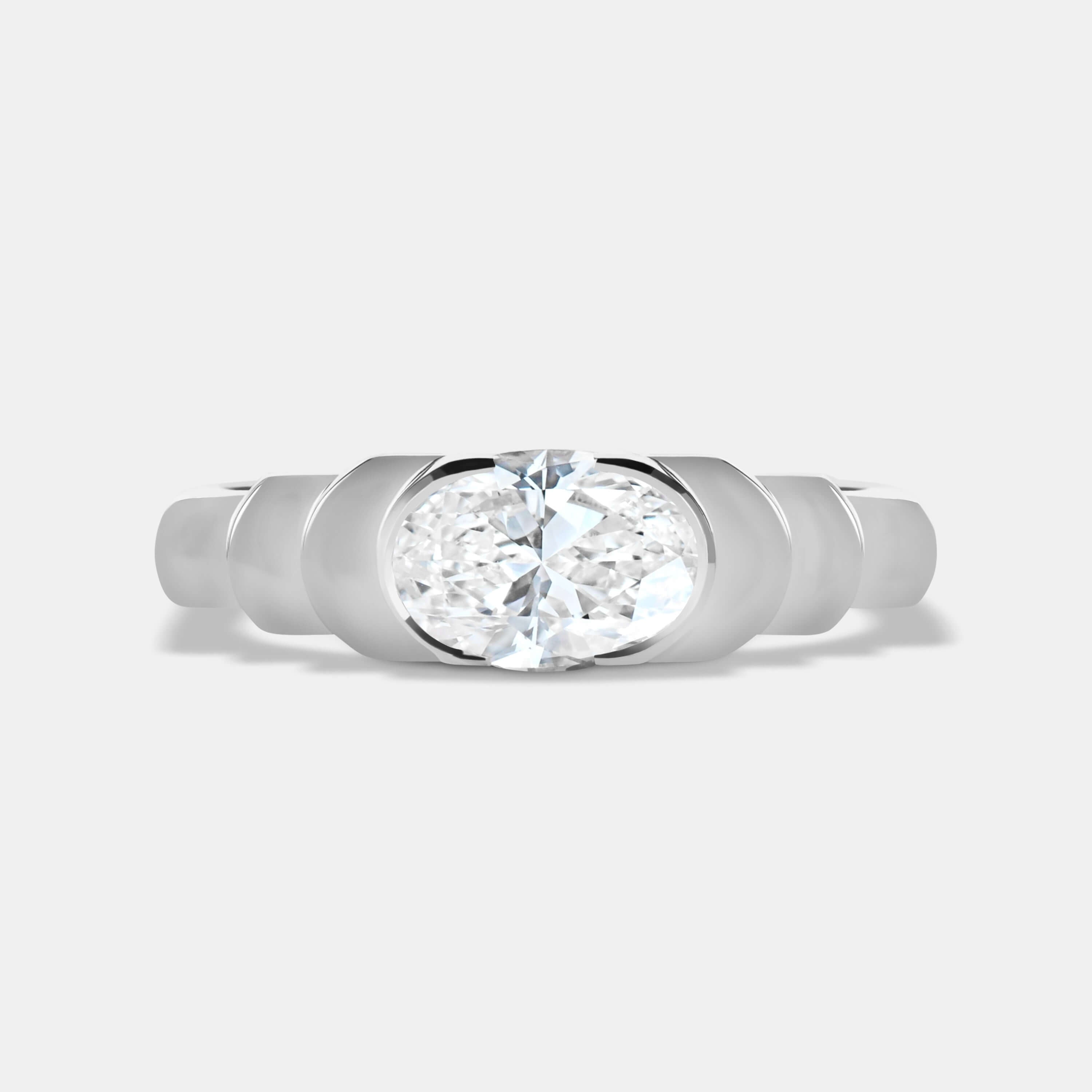 Skyline Lab Diamond Solitaire Engagement Ring