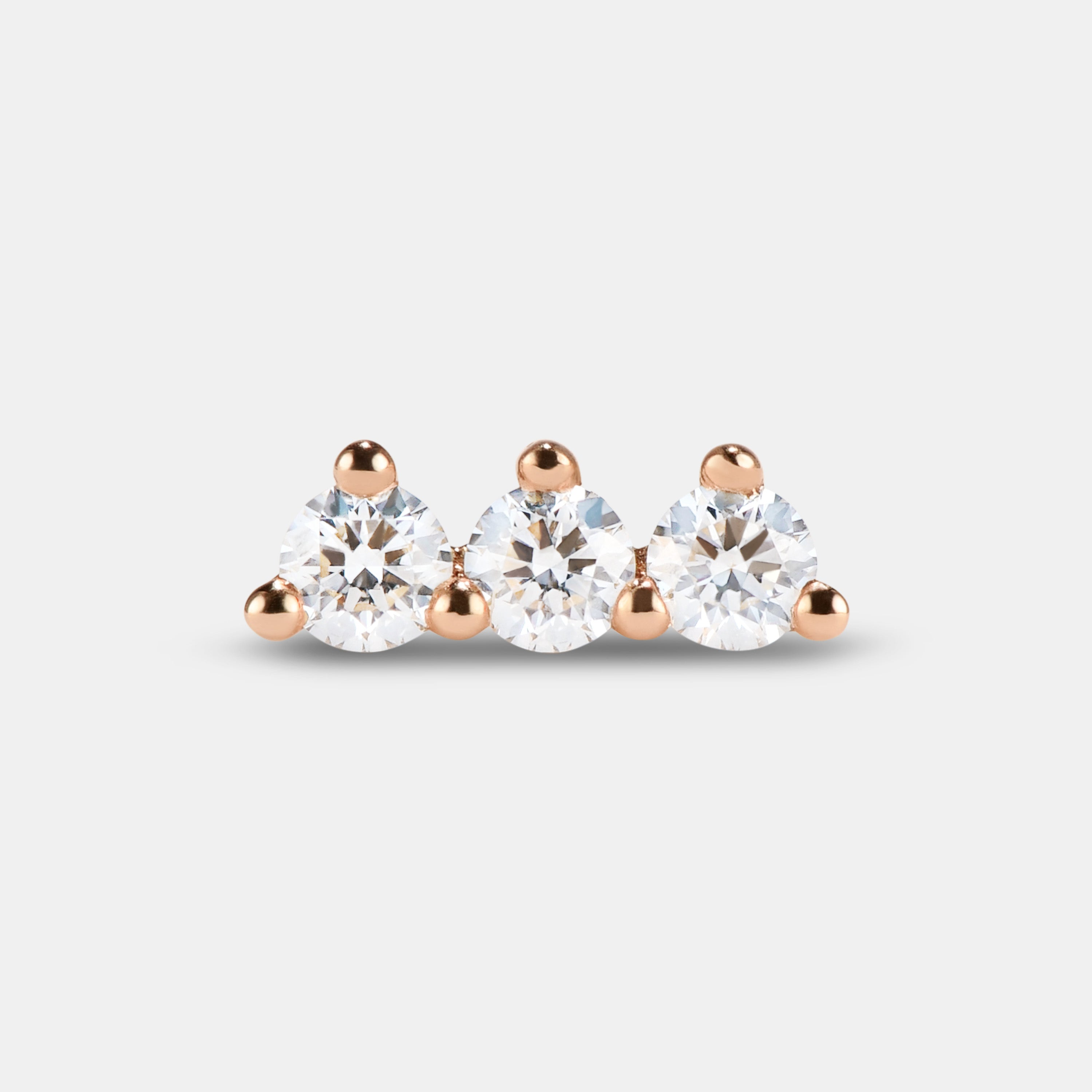 Single Petite Stud - Style No. 1 (Diamond)