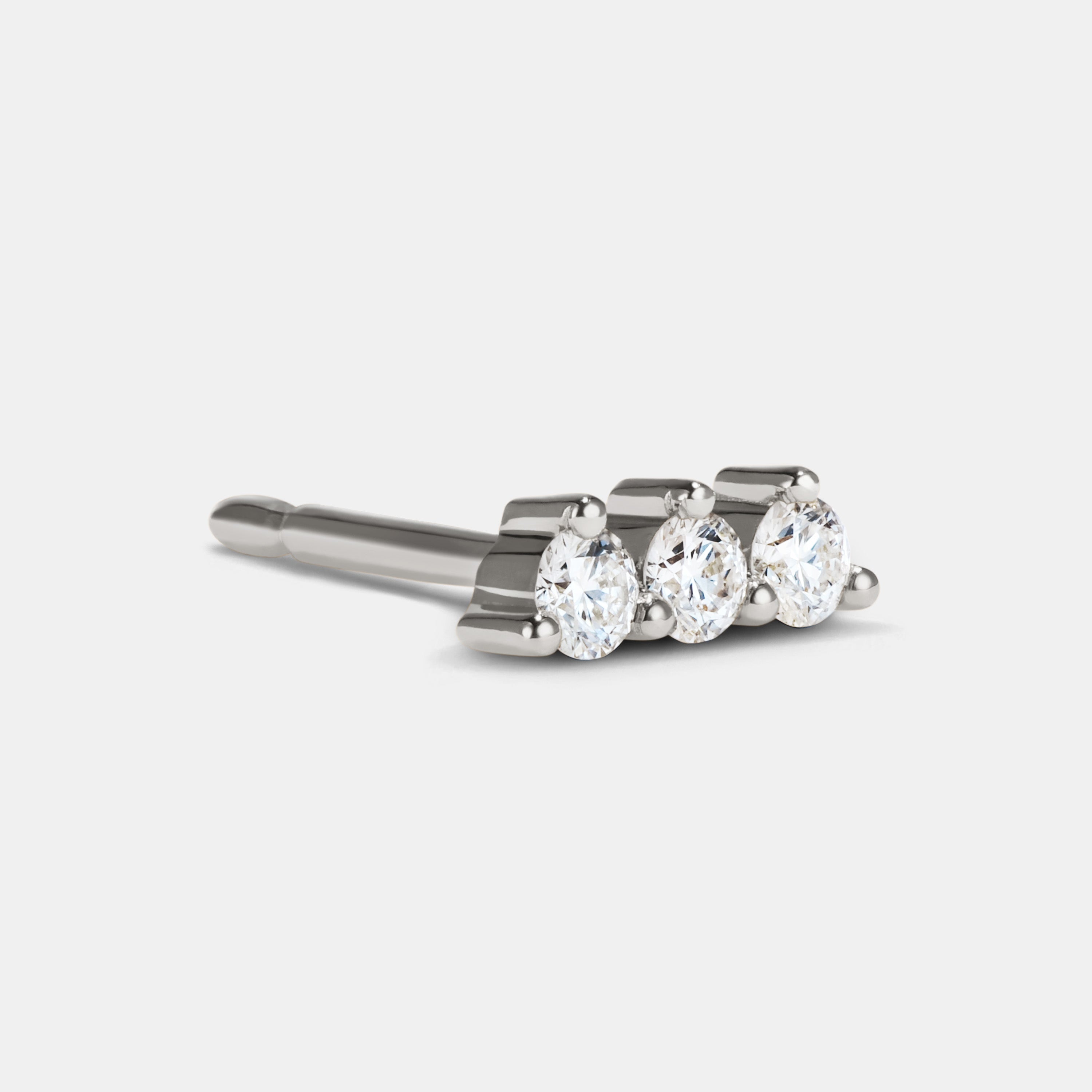 Single Petite Stud - Style No. 1 (Diamond)