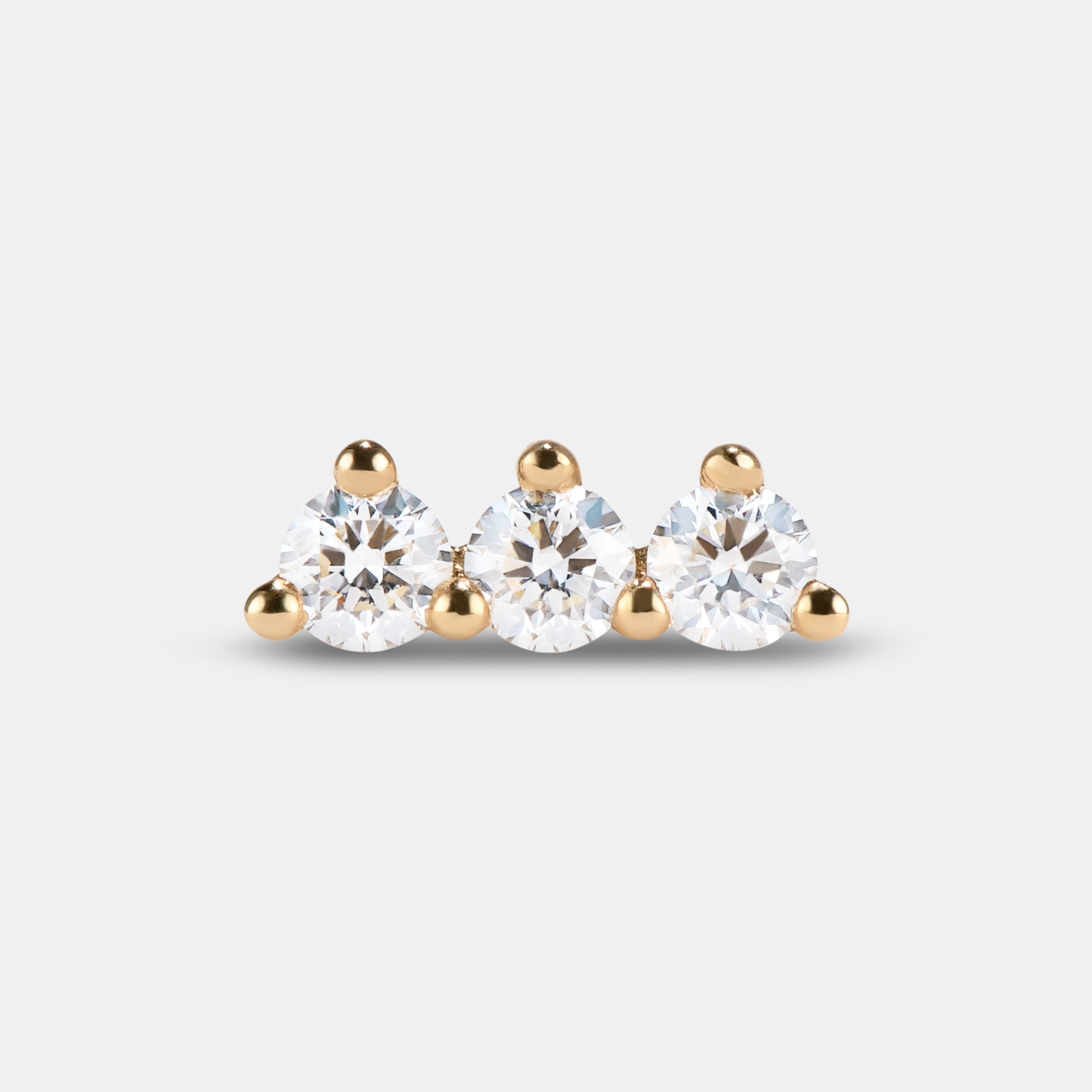 Single Petite Stud - Style No. 1 (Diamond)