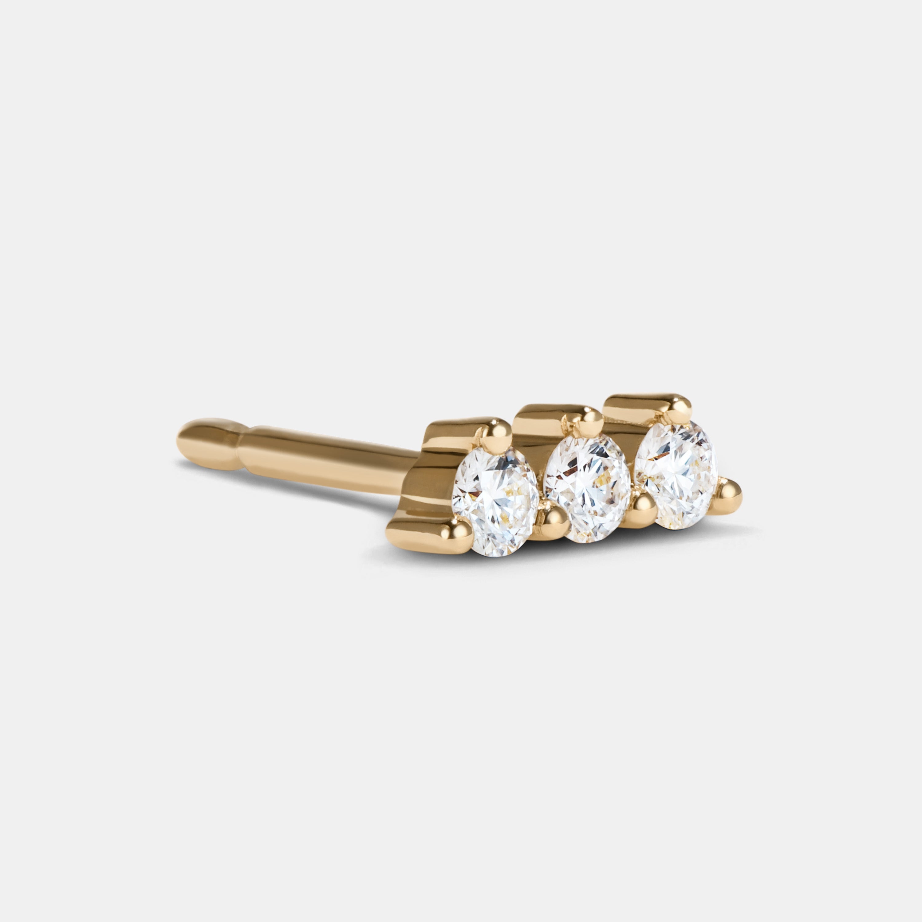 Single Petite Stud - Style No. 1 (Diamond)