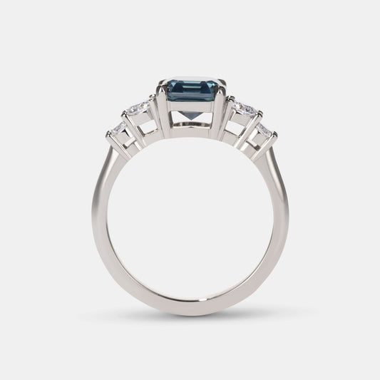 Sophie - 1.90ct Teal Sapphire Engagement Ring