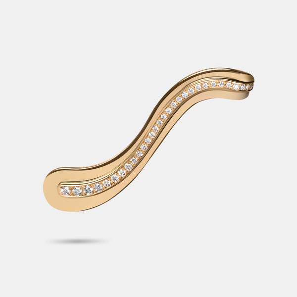 Contours Ear Climber Diamond in 18 Karat Yellow Gold