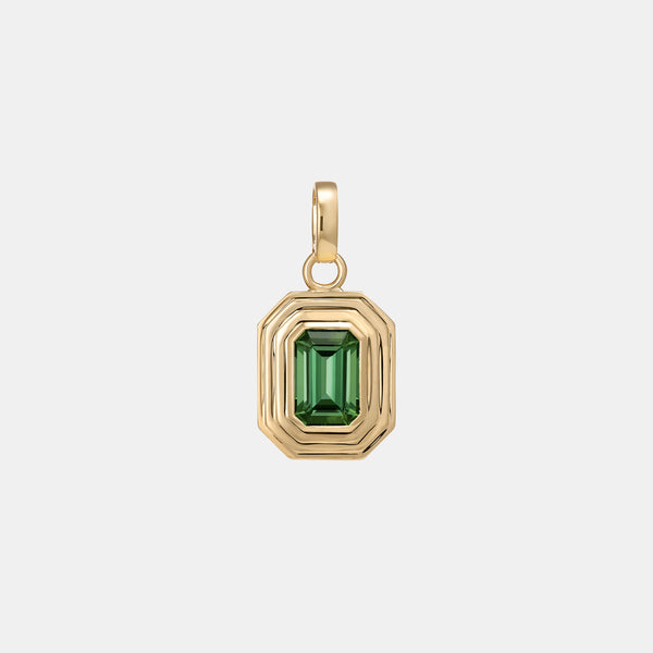 Contours Pendant - 1.93ct Emerald Cut Tourmaline