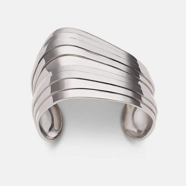 Contours Wrist Cuff in Sterling Silver