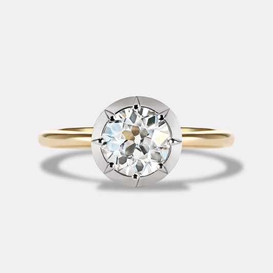 Georgia 1.10ct Antique Old European Cut Diamond Solitaire Engagement Ring