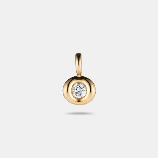 Pillow Pendant 0.37ct Old Mine Cut Antique Diamond