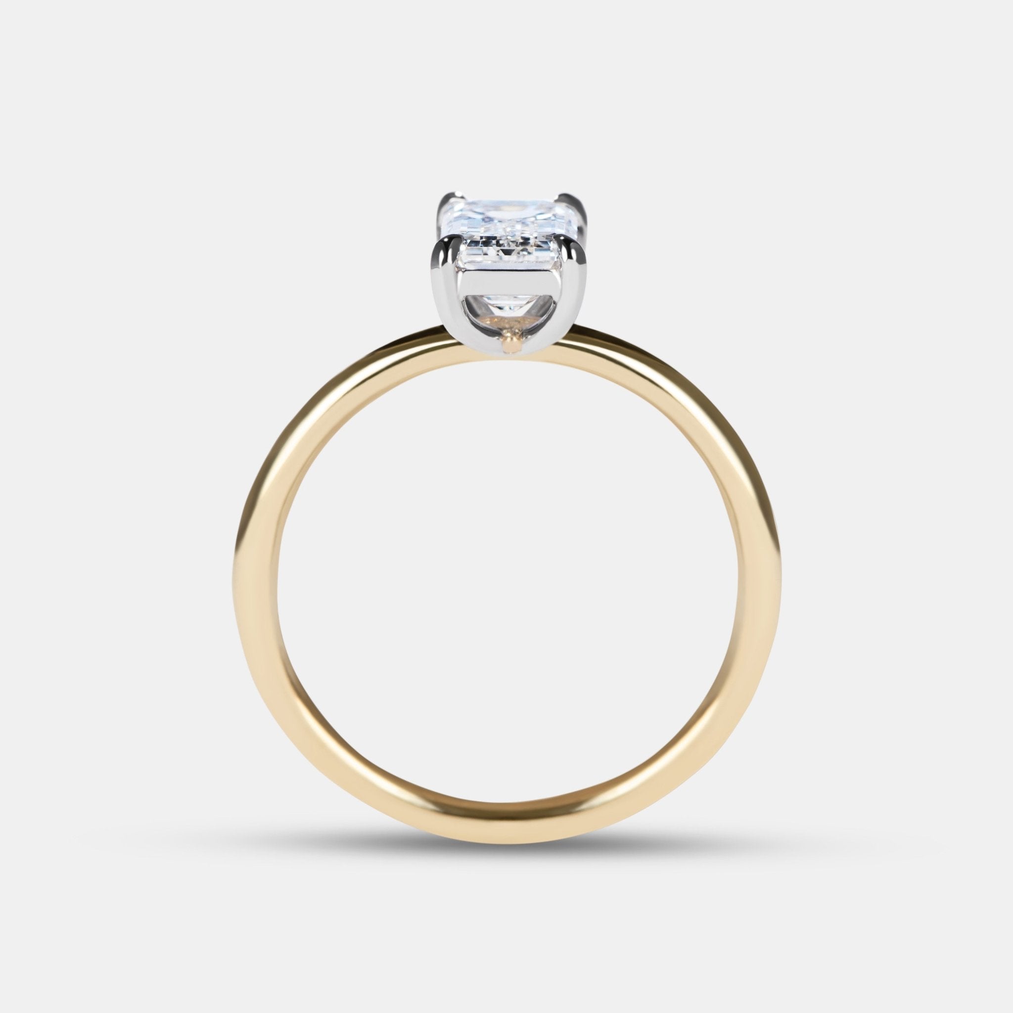 Selene 1.01ct Emerald Cut Diamond Solitaire Engagement Ring